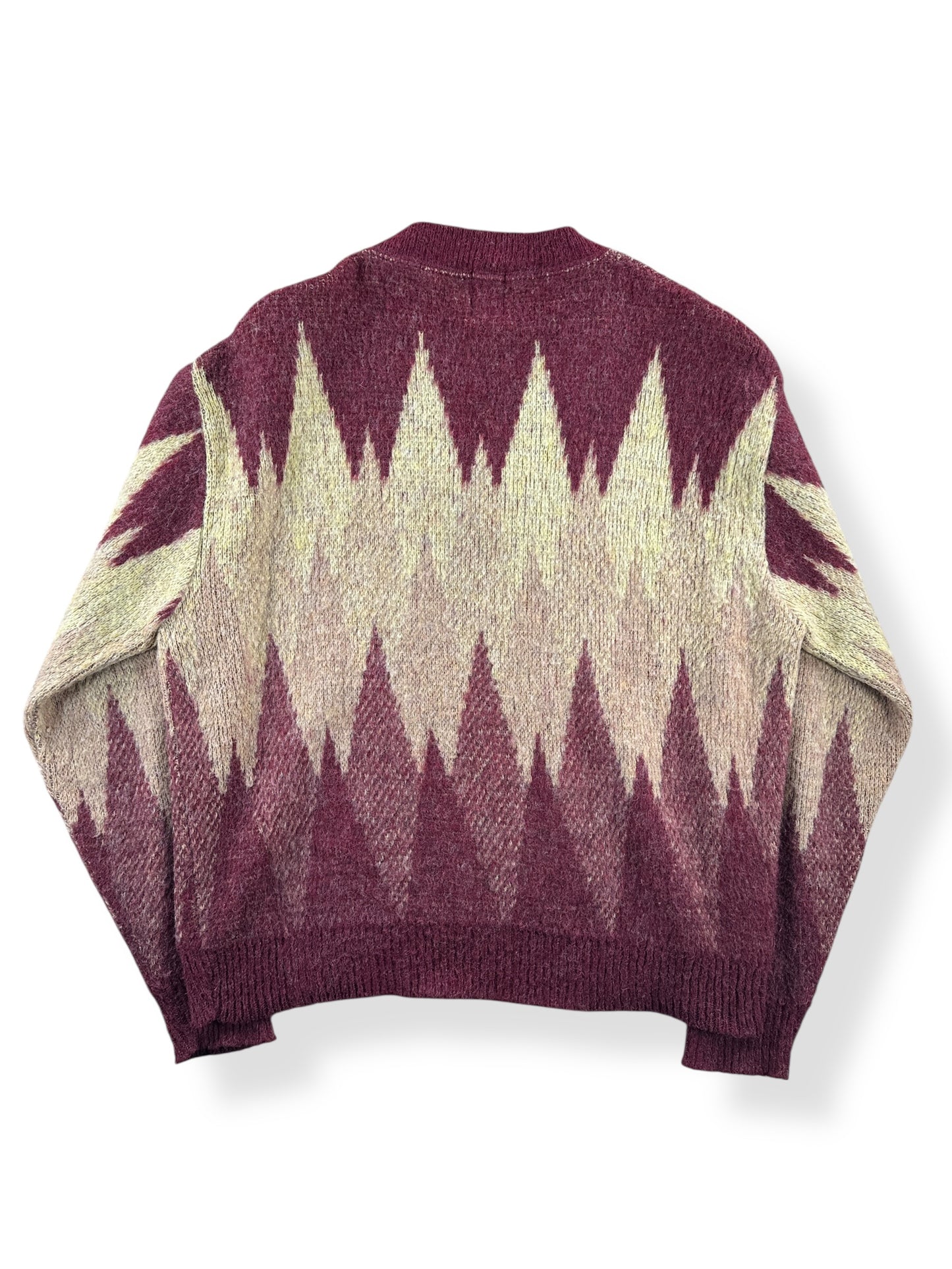 Back of Vintage Mohair Acrylic Blend Sweater SZ M