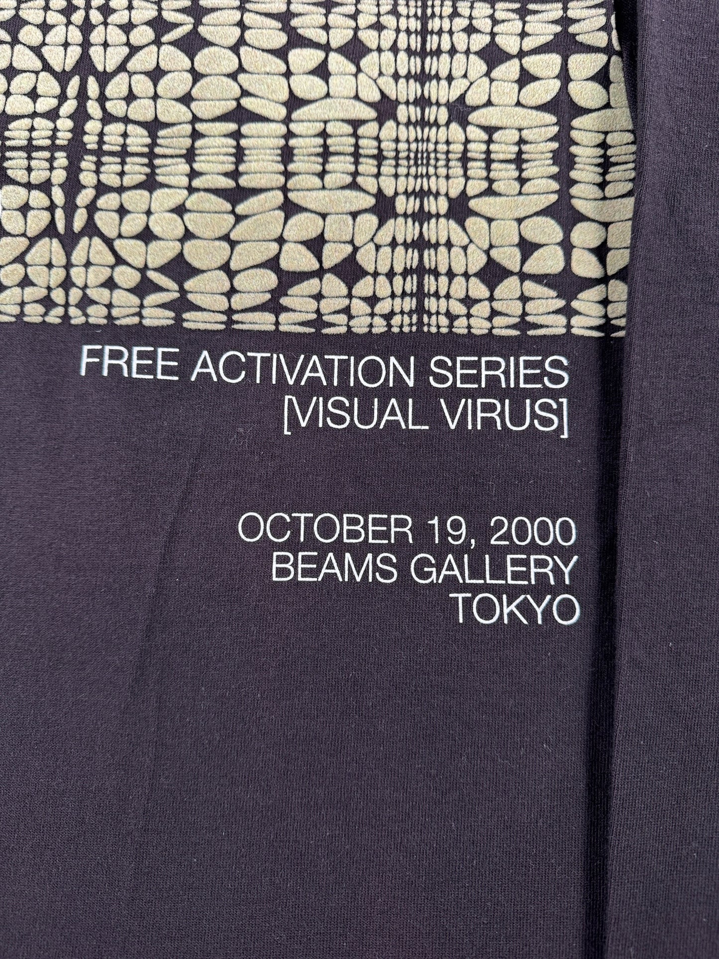 Text on Vintage Beams Gallery Long Sleeve Art Tee SZ L