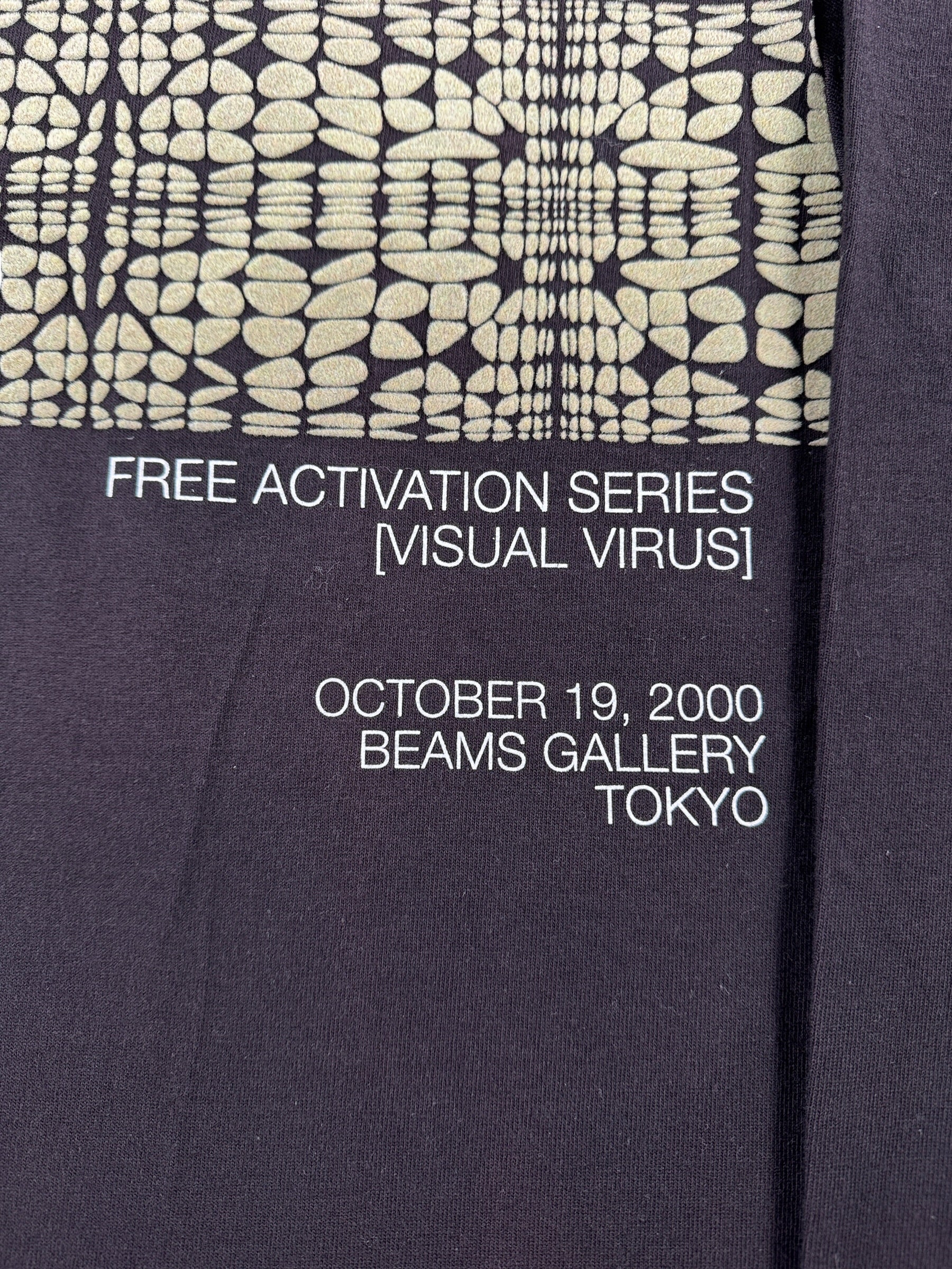 Text on Vintage Beams Gallery Long Sleeve Art Tee SZ L