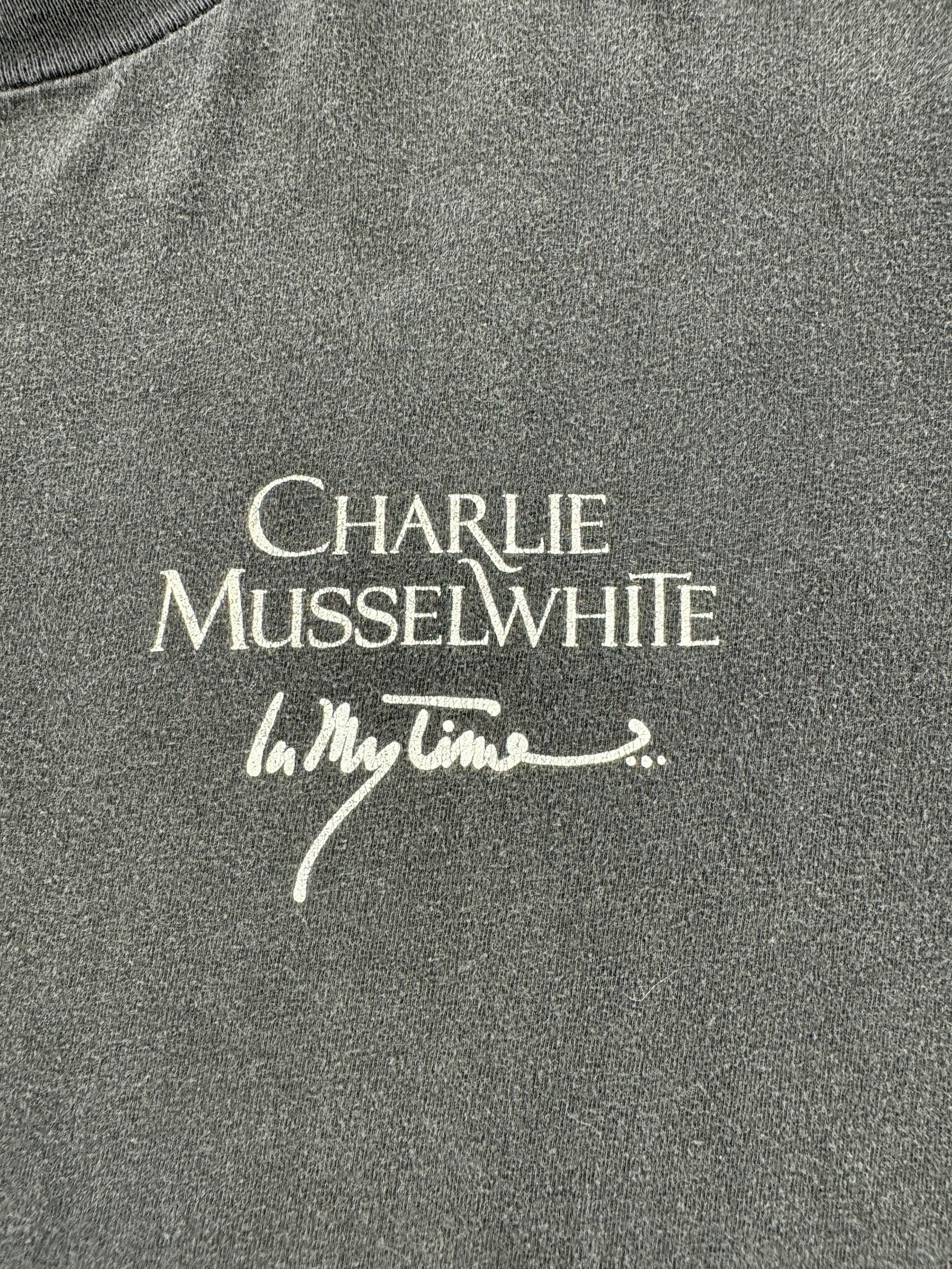 Front Graphic of Vintage Charlie Musselwhite In My Time Tee SZ XL