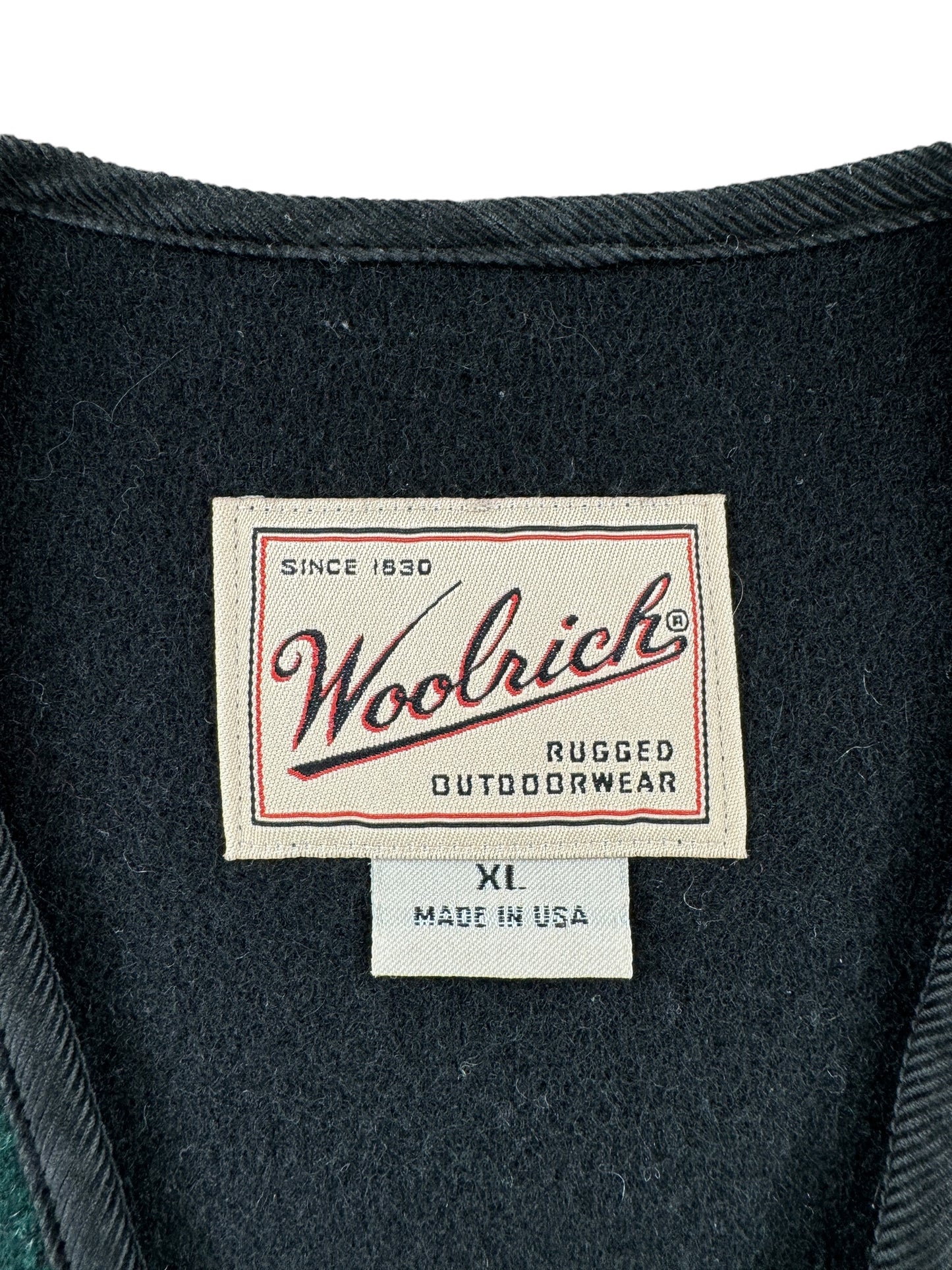 Tag on Vintage Woolrich Wool Vest SZ XL