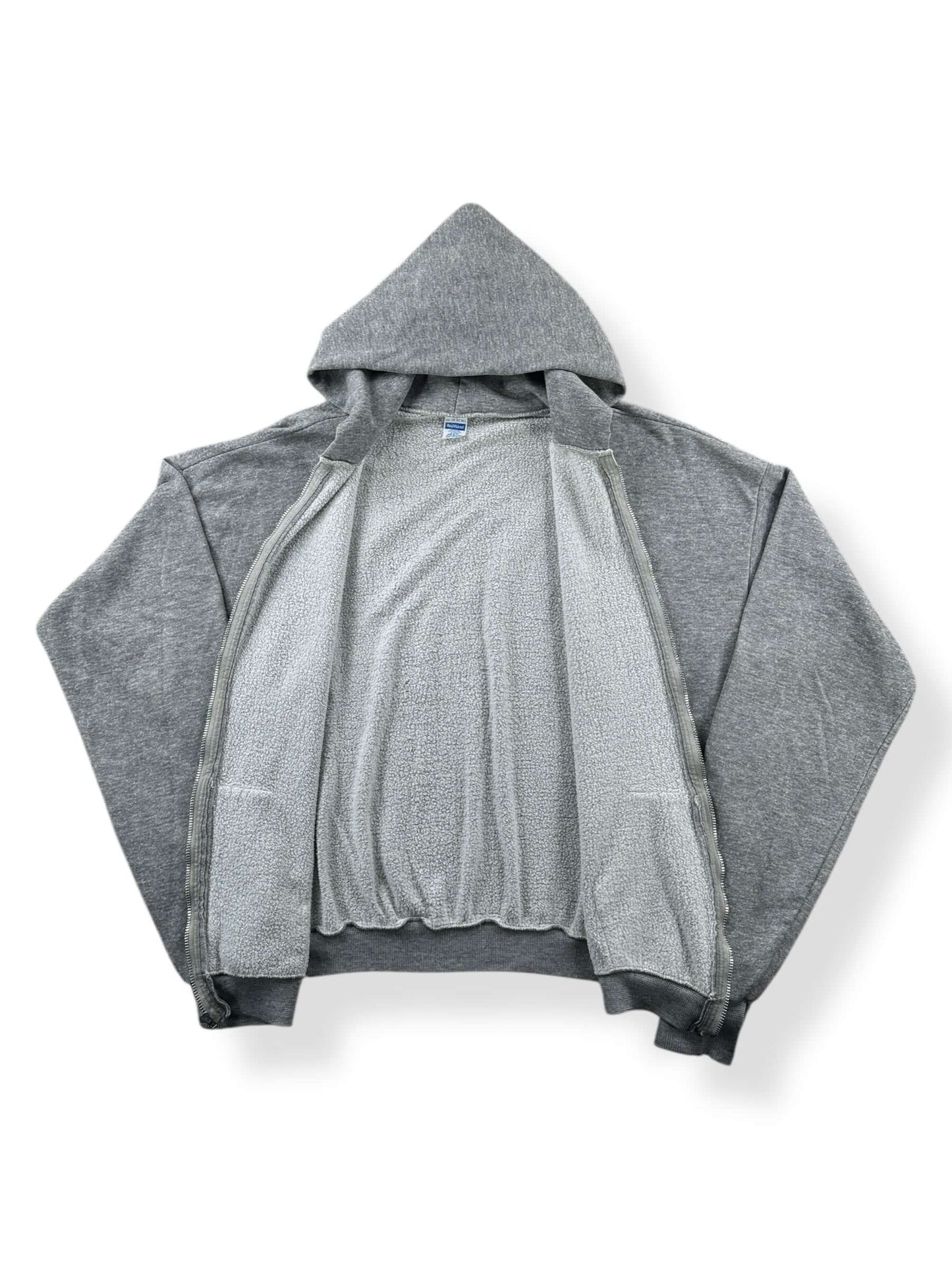 Inside of Vintage Boxy Oversized Healthknit Zip Up Hoodie SZ 3XL