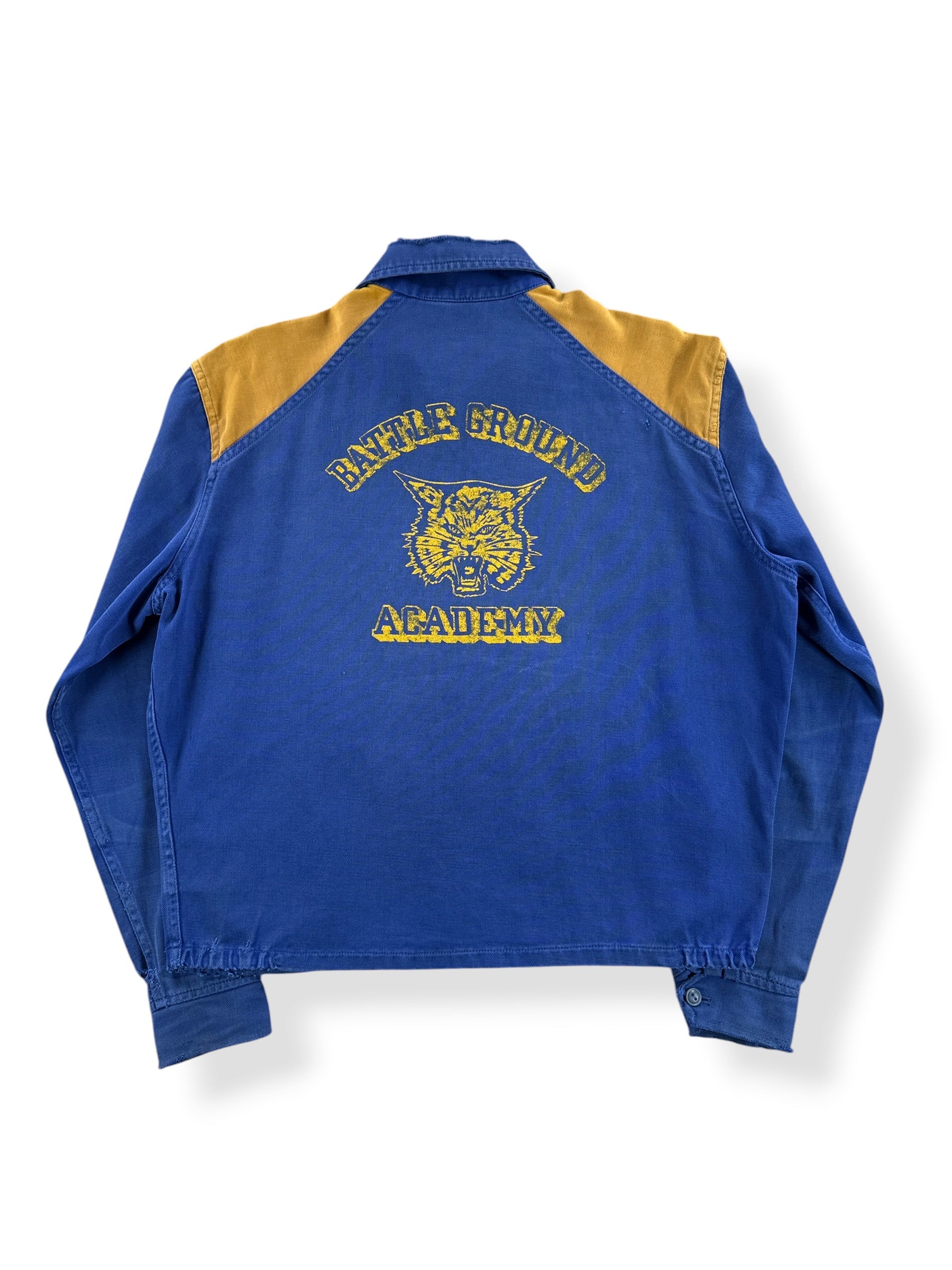 Back of Vintage 50s Champion Battle Ground Academy Jacket SZ M