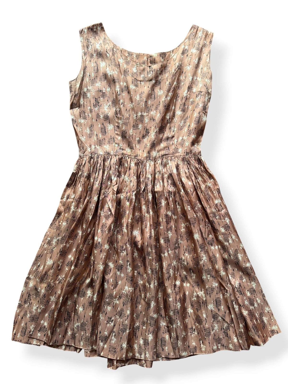 Close up of Vintage 60 Scribble Fit and Flare Dress