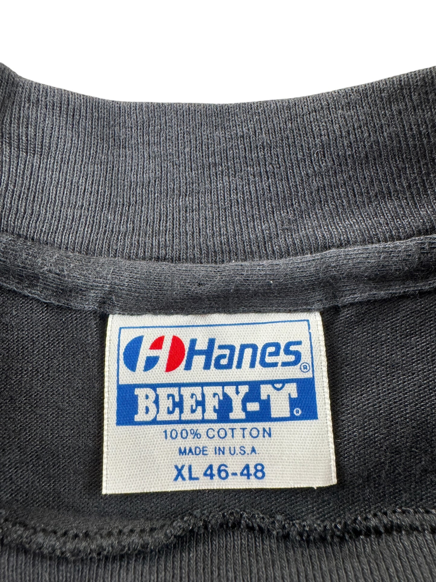 Tag on Vintage Harley Davidson Service School Milwaukee Hanes Beefy Tee SZ XL (Fits L)