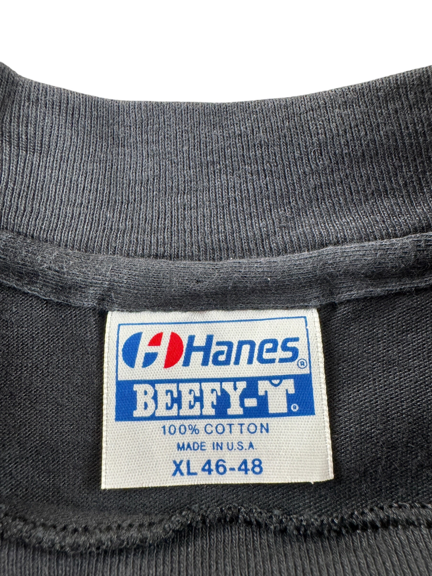 Tag on Vintage Harley Davidson Service School Milwaukee Hanes Beefy Tee SZ XL (Fits L)