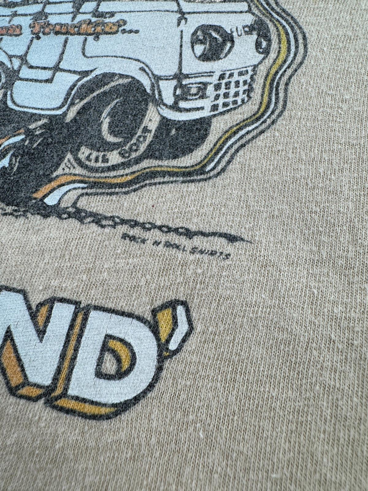 Copyright on Vintage 79’ Keep On Truckin’ Truck/Van Tee SZ L