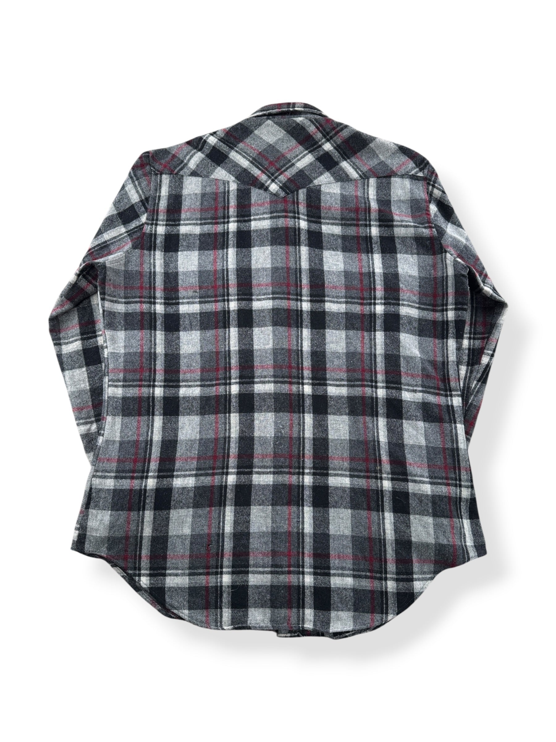 Back of Vintage Rock Creek Ranch Acrylic Flannel SZ XL