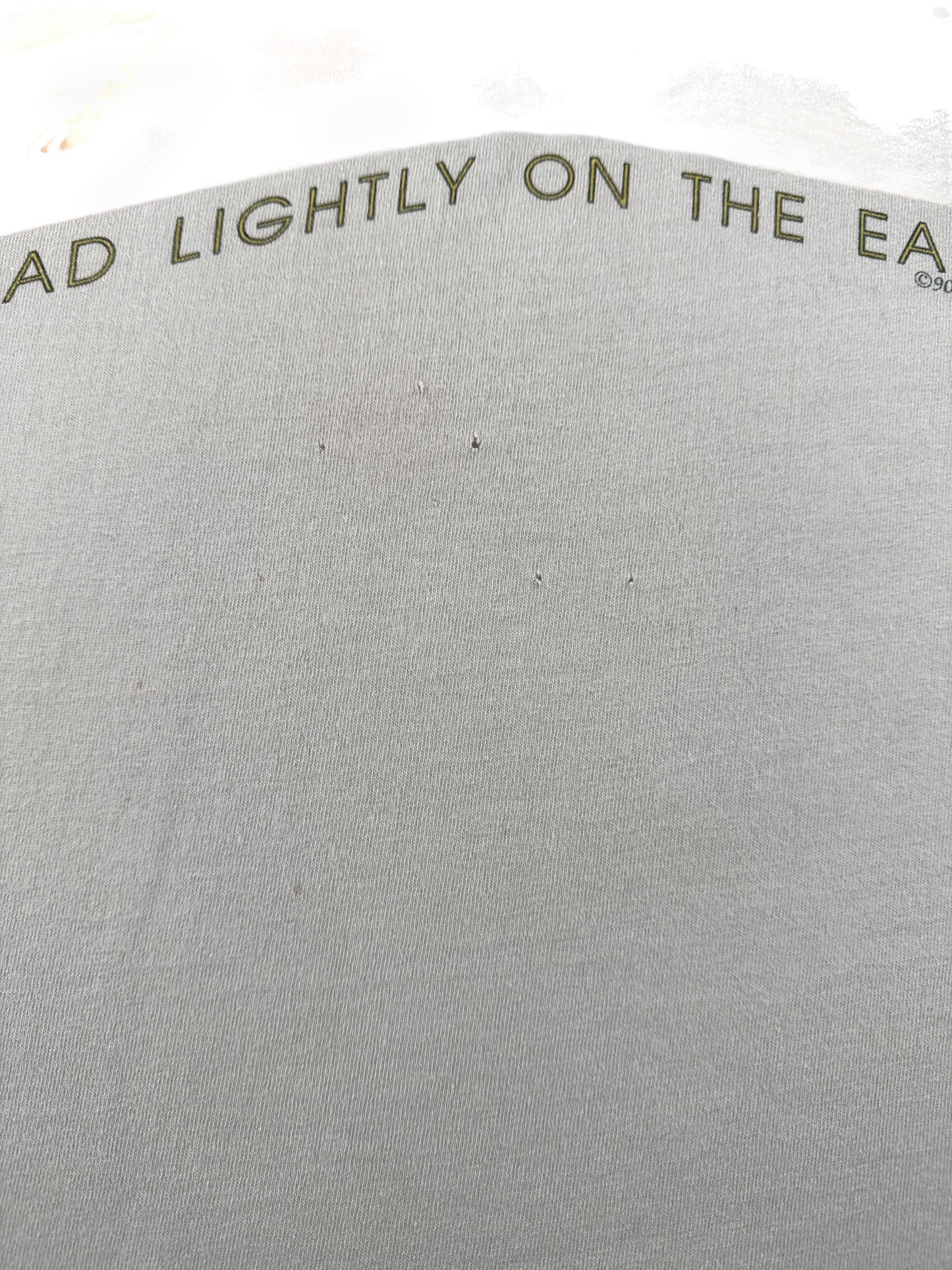 Holes on Vintage Tread Lightly on the Earth Tee SZ XL