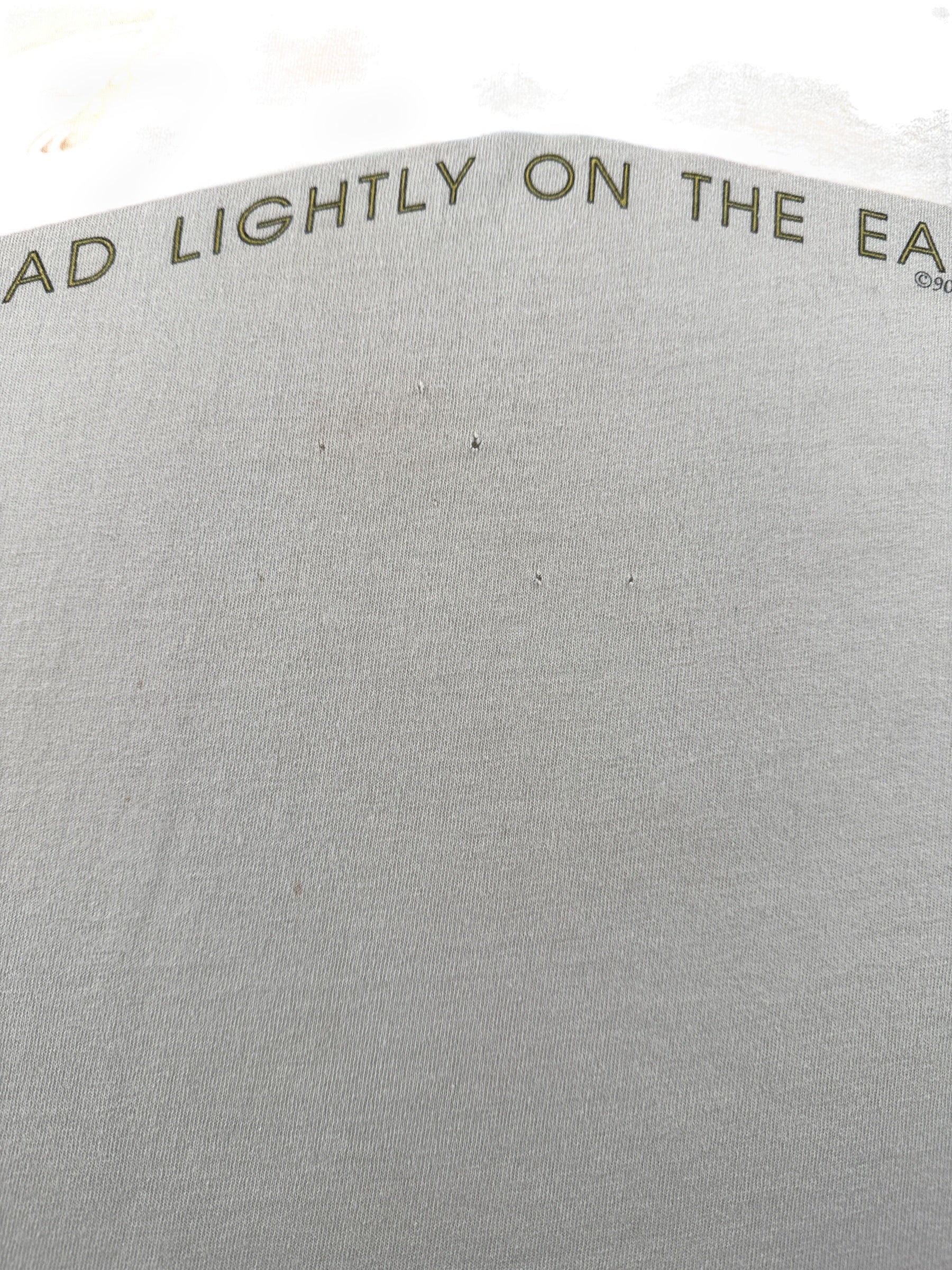 Holes on Vintage Tread Lightly on the Earth Tee SZ XL