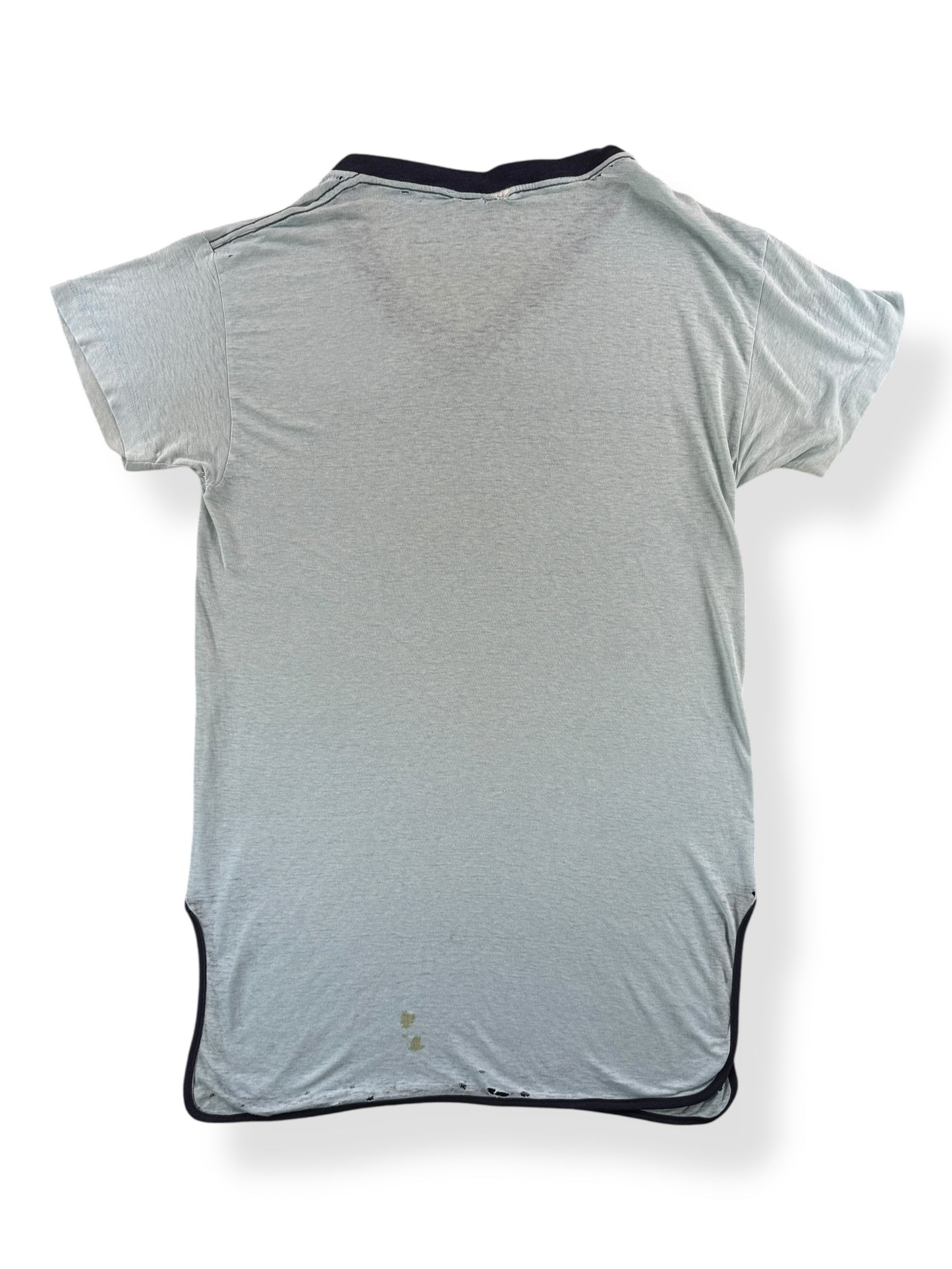 Back of Vintage Cheers Boston V-Neck Tee SZ Very Long Large