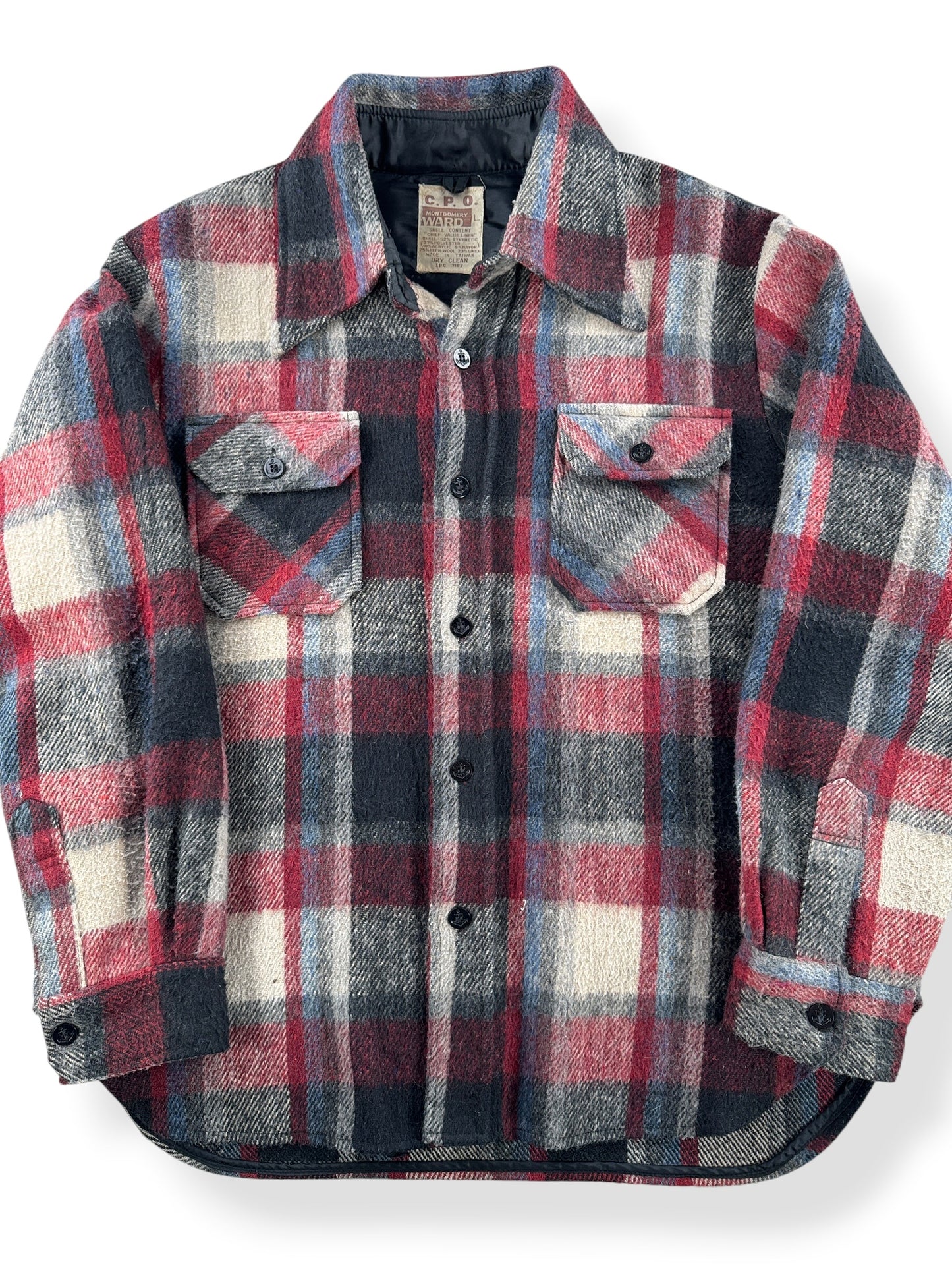 Close-up of Vintage Montgomery Ward CPO Jacket SZ L