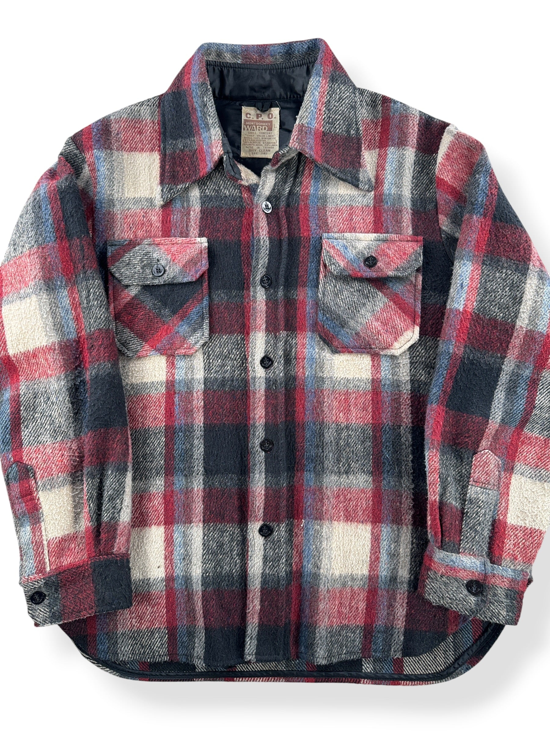Close-up of Vintage Montgomery Ward CPO Jacket SZ L