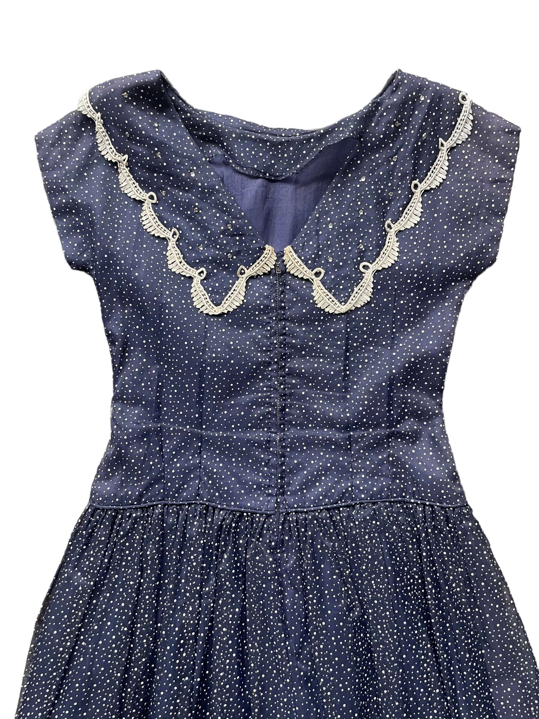 Vintage 1940s Navy Blue Swiss Dot Dress | Barn Owl Vintage Dresses | Seattle Vintage Ladies Clothing Vintage 1940s Navy Blue Swiss Dot Dress | Barn Owl Vintage Dresses | Seattle Vintage Ladies Clothing