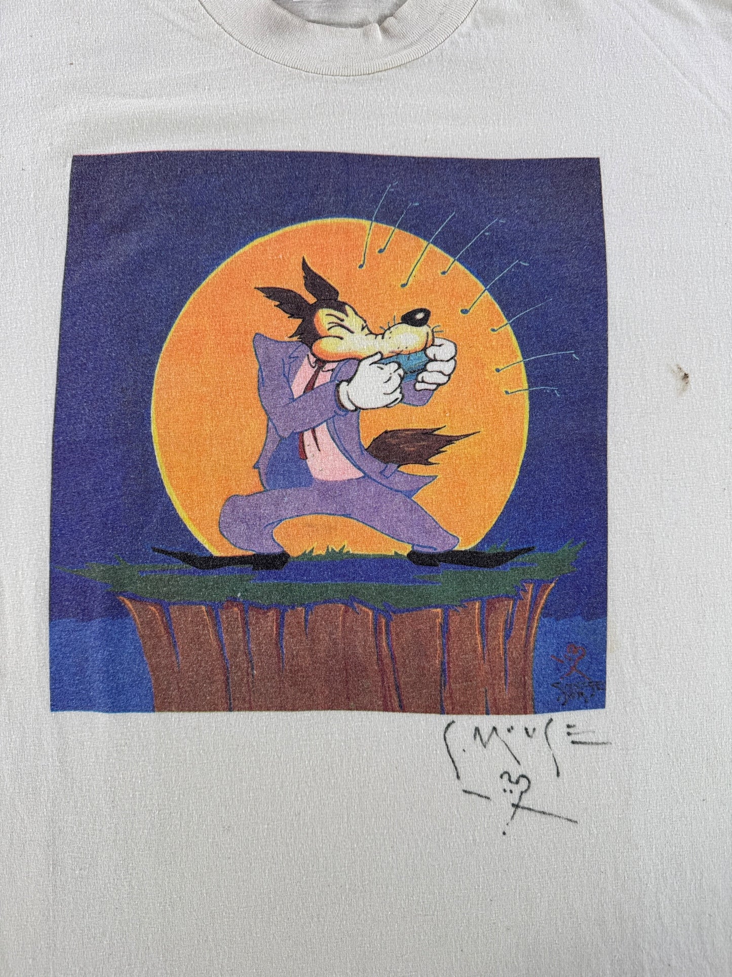 Graphic of Vintage Autographed Stanley Mouse Tee SZ XL