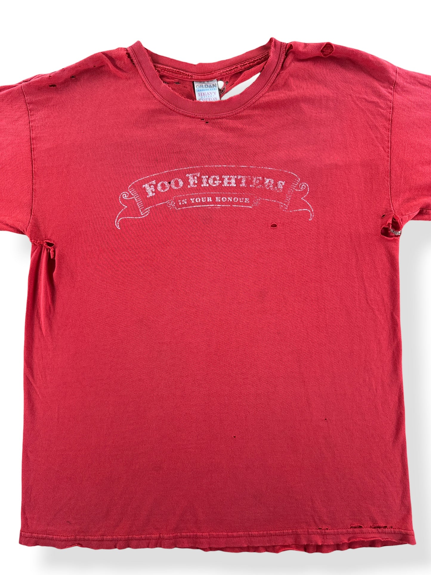 Front of Close Up of Vintage 2006 Foo Fighters Tee SZ L - AS IS