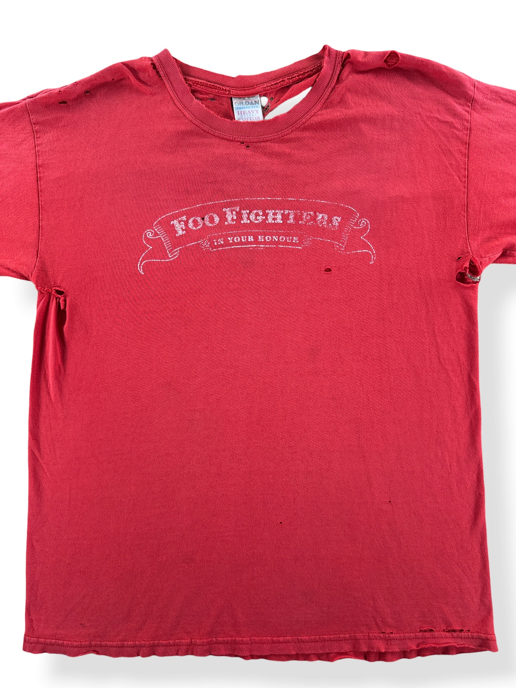 Front of Close Up of Vintage 2006 Foo Fighters Tee SZ L - AS IS