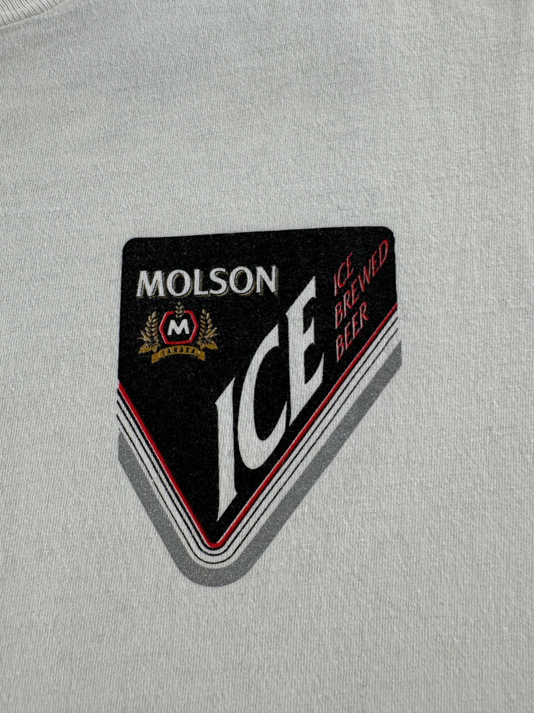Graphic of Vintage Molson Ice Tee SZ M