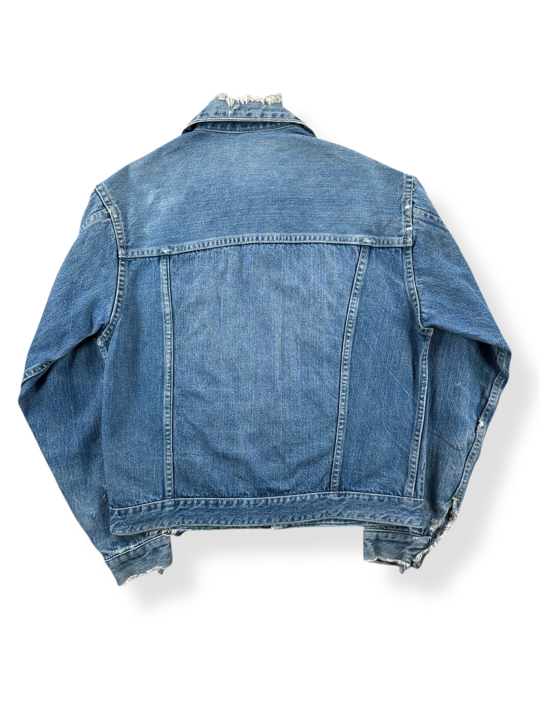 Back of Vintage Selvedge Penney's Foremost Jacket SZ S AS IS