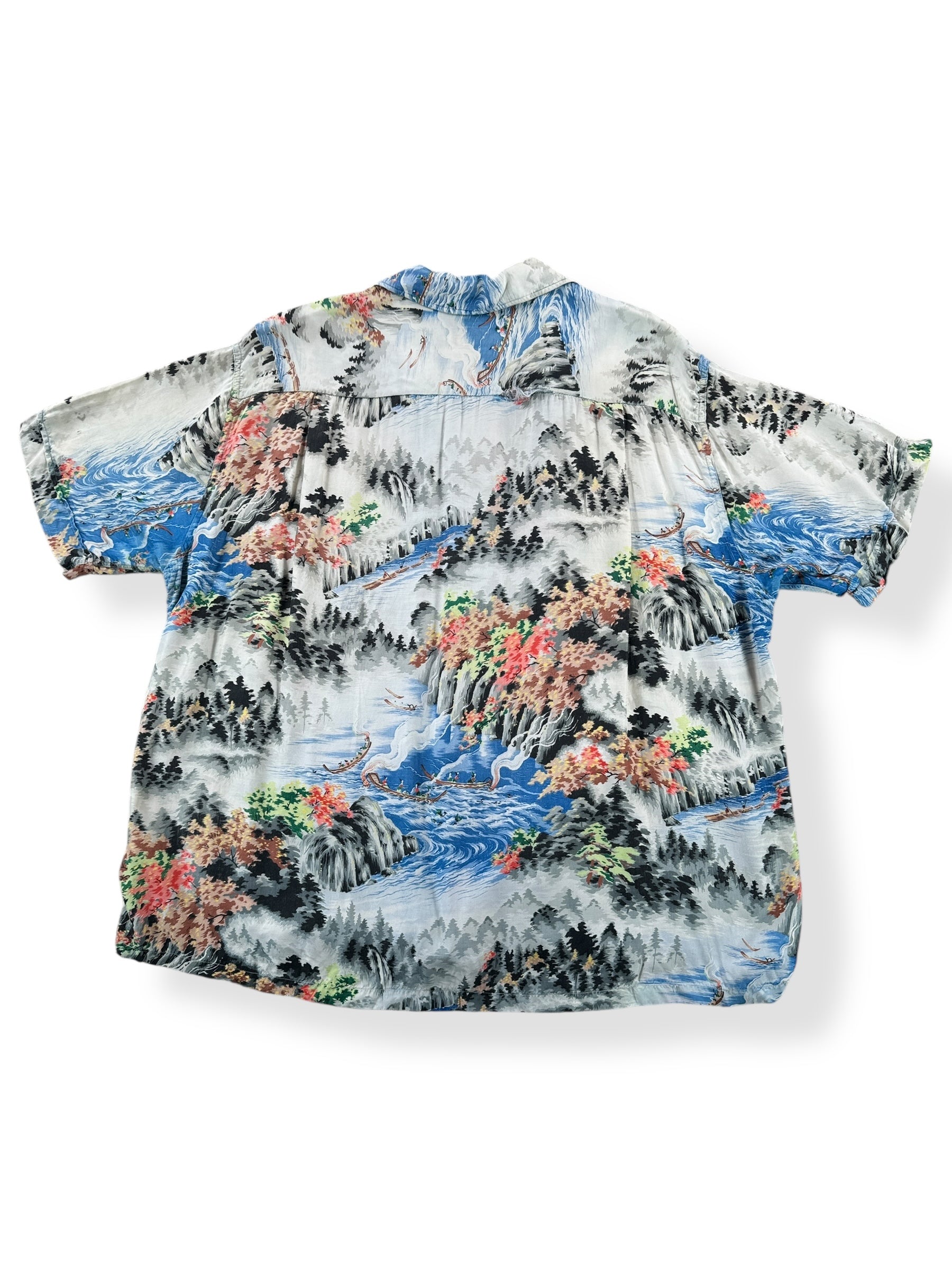 Back of Vintage Penney's Aloha Shirt SZ XL AS IS