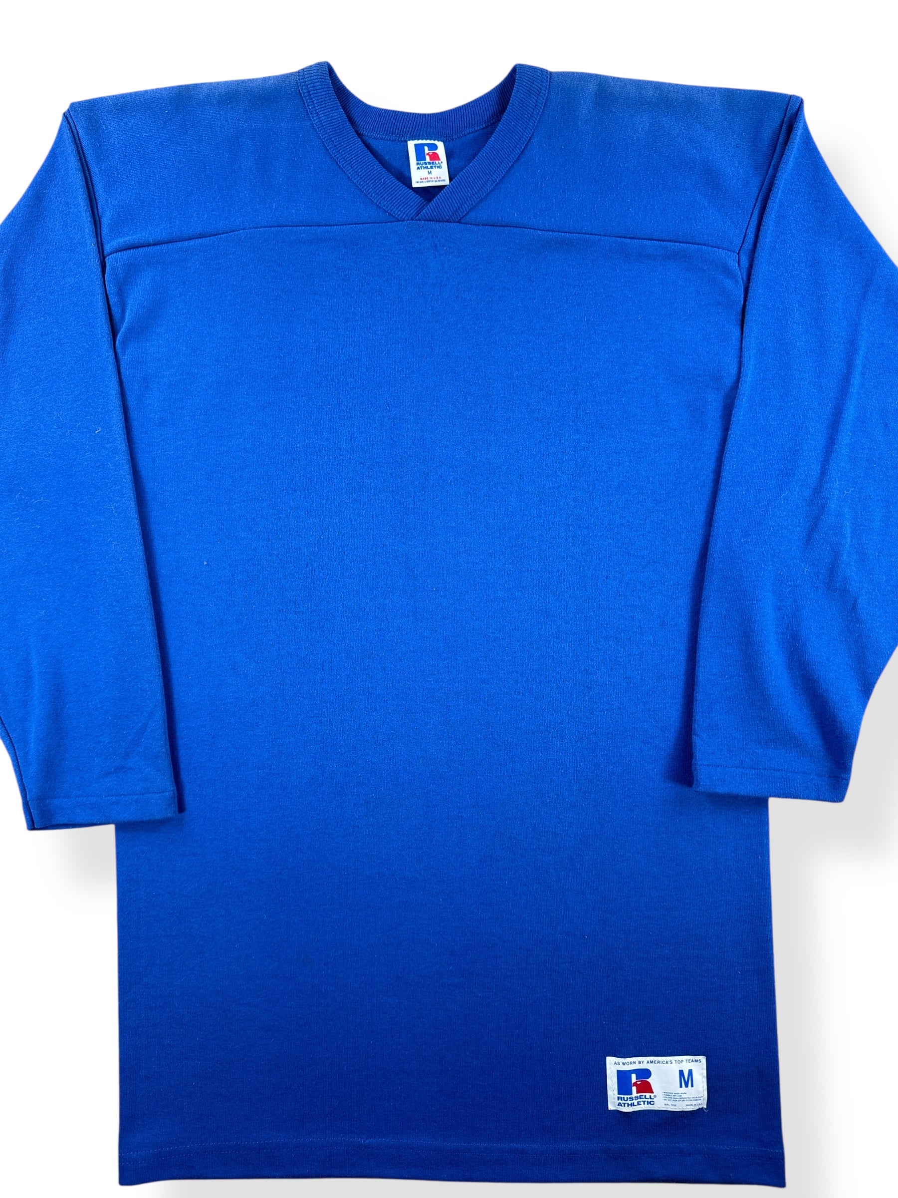 Front Close Up of Vintage Deadstock Russell Jersey SZ M
