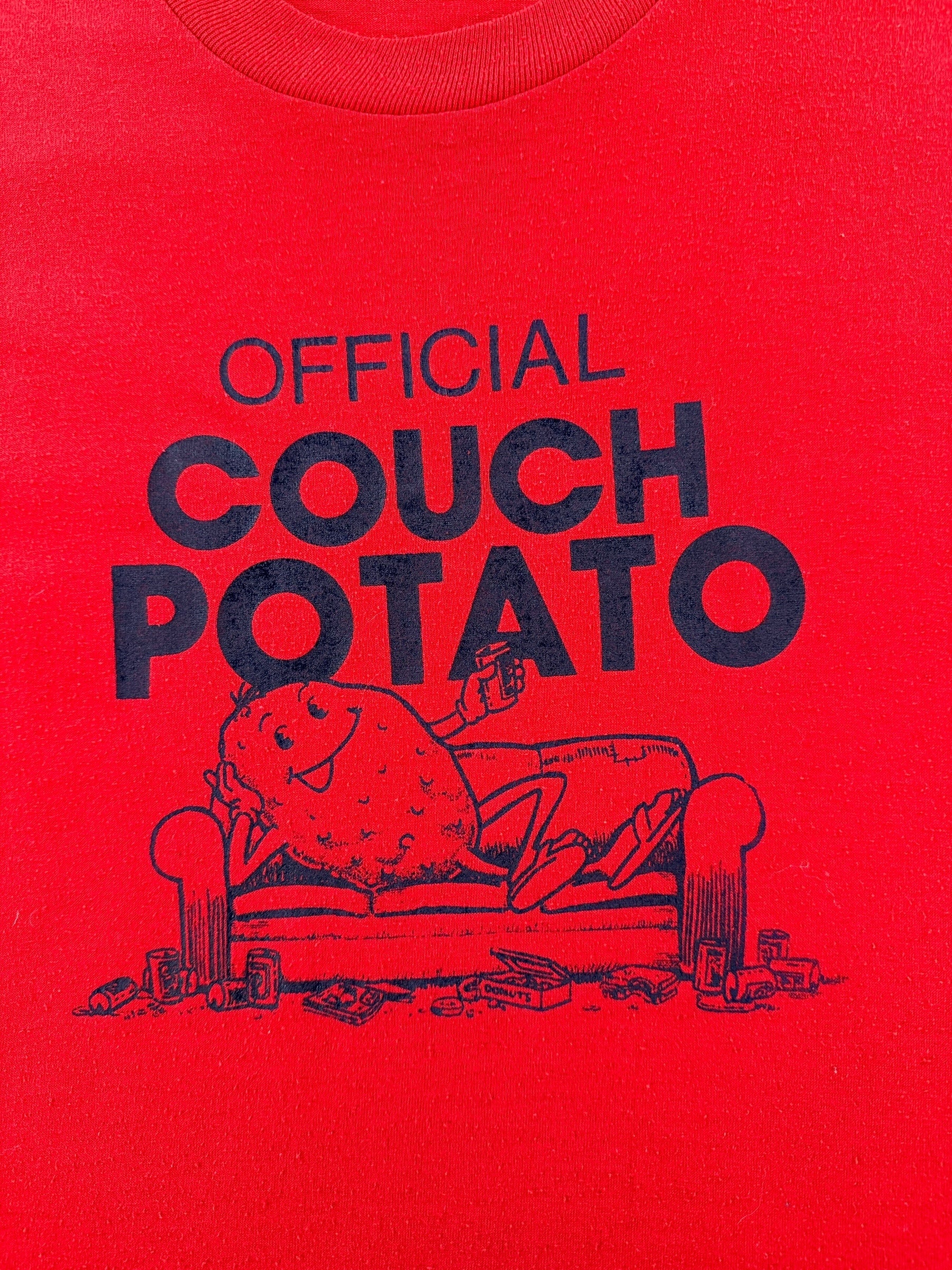 Graphic of Vintage Couch Potato Tee SZ M