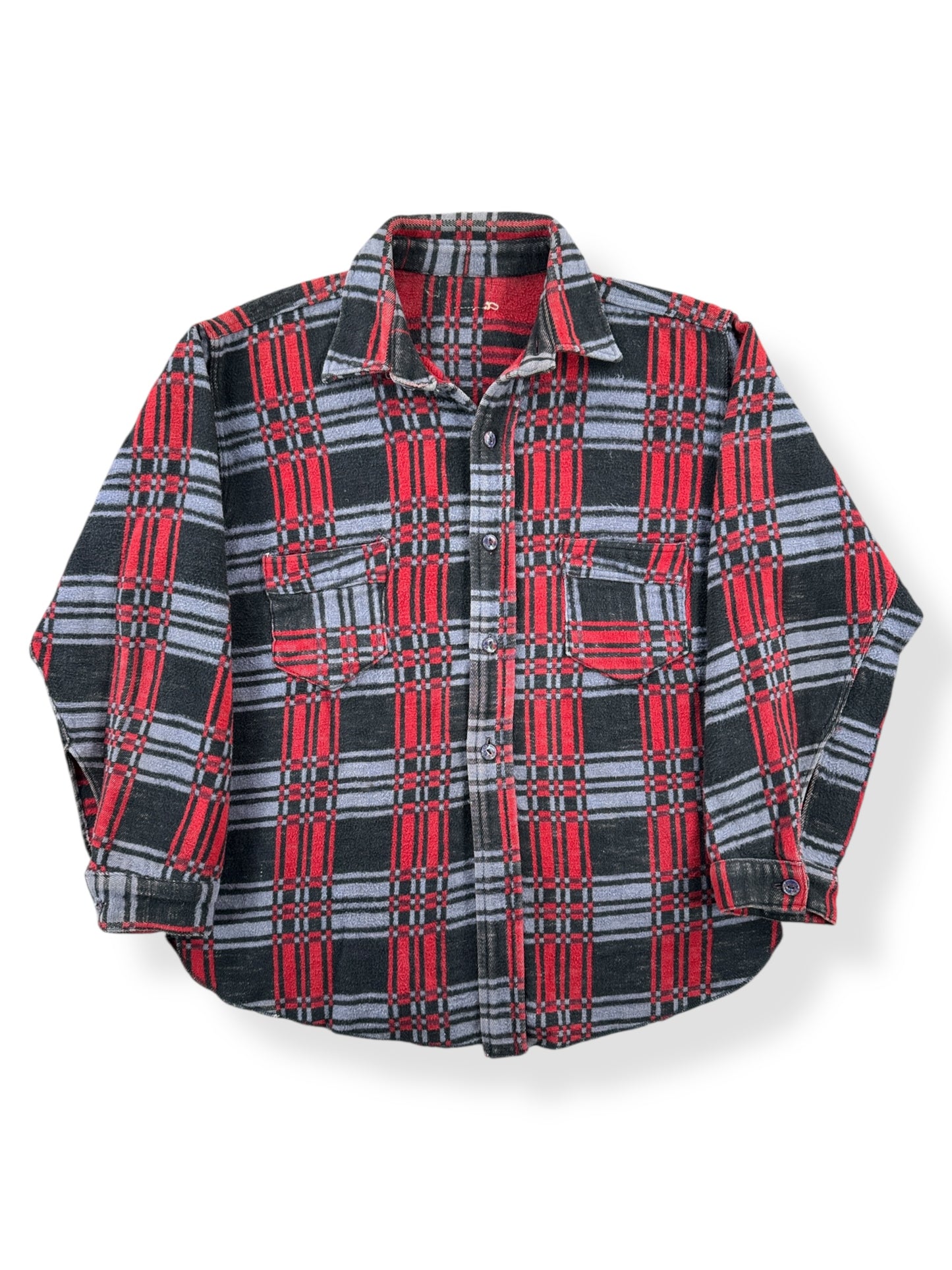 Front of Vintage 50s Unbranded Camp Flannel SZ S