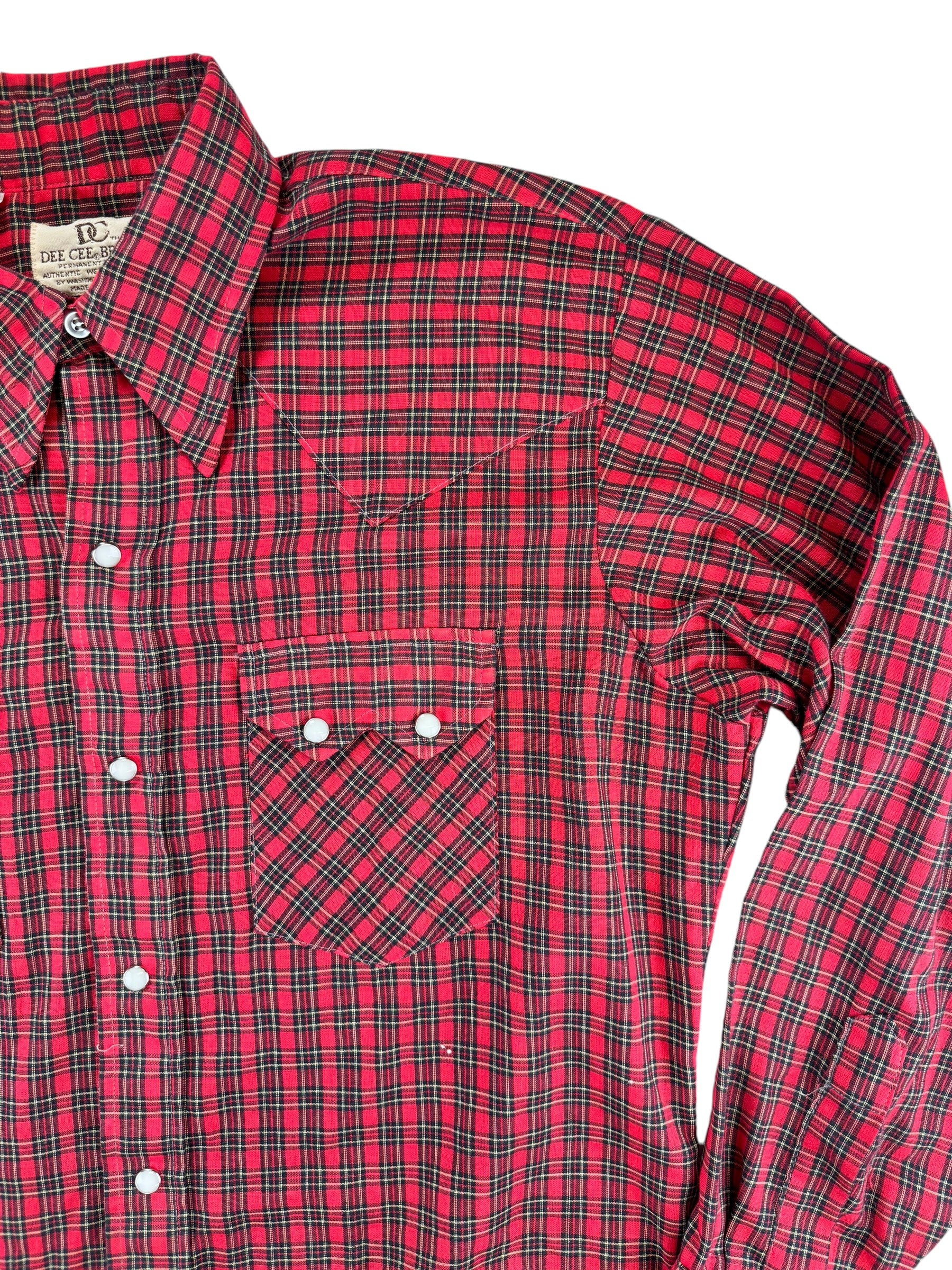 Vintage buy Dee Cee western pearl snap flannel shirt