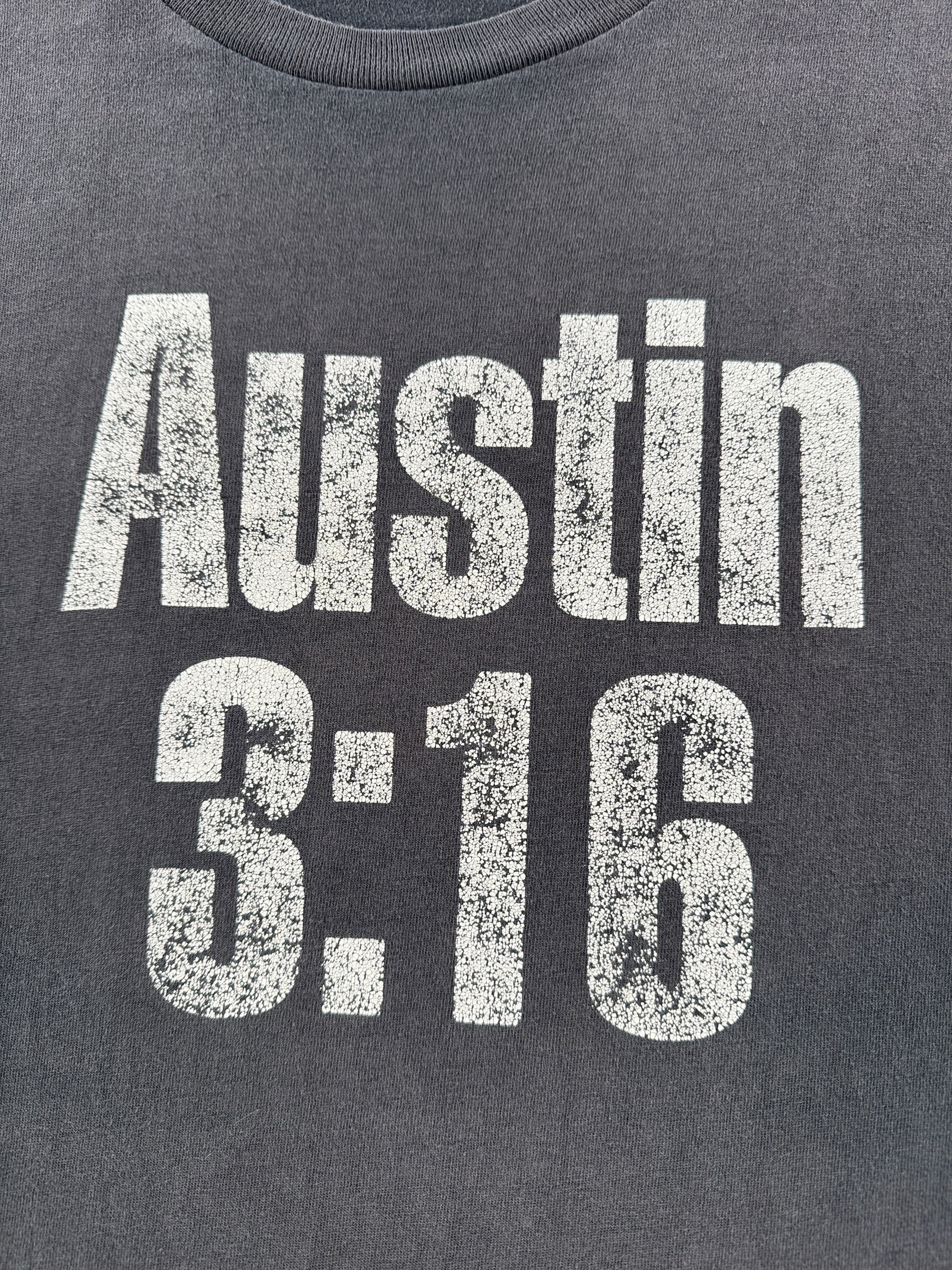 Graphic of Vintage Austin 3:16 WWE Tee SZ XXL