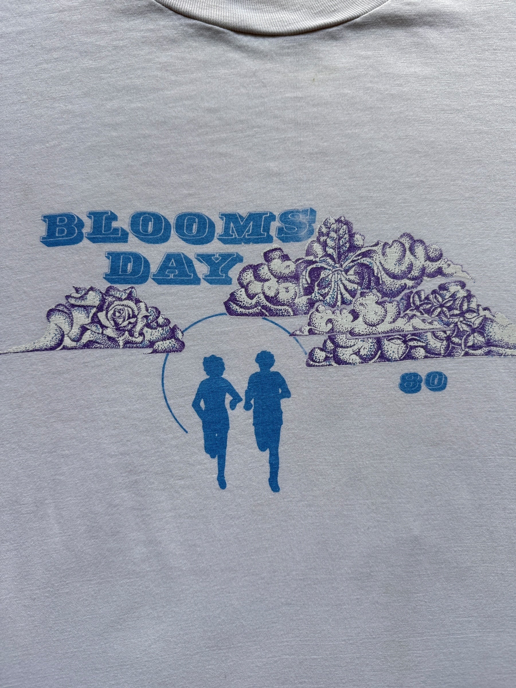 Front Graphic Detail on Vintage 1980 Bloomsday Tee SZ L