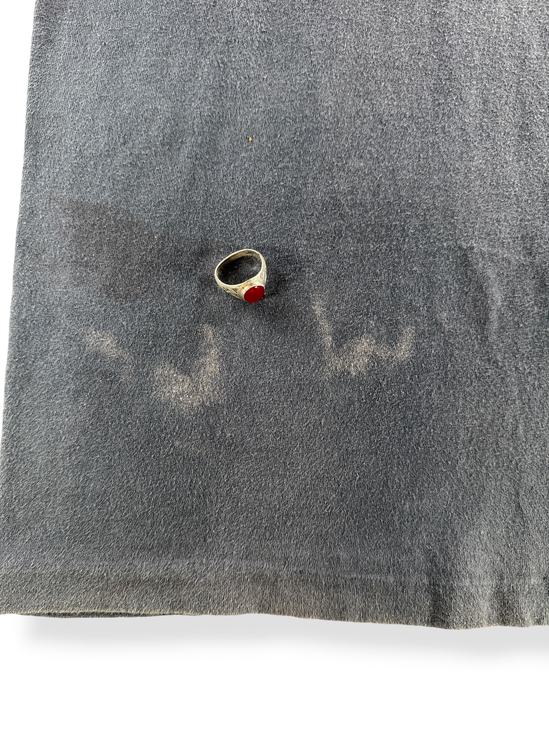 Bleach stain on other side of Vintage Miami Vice Stunt Team Tee SZ M (Fits S)