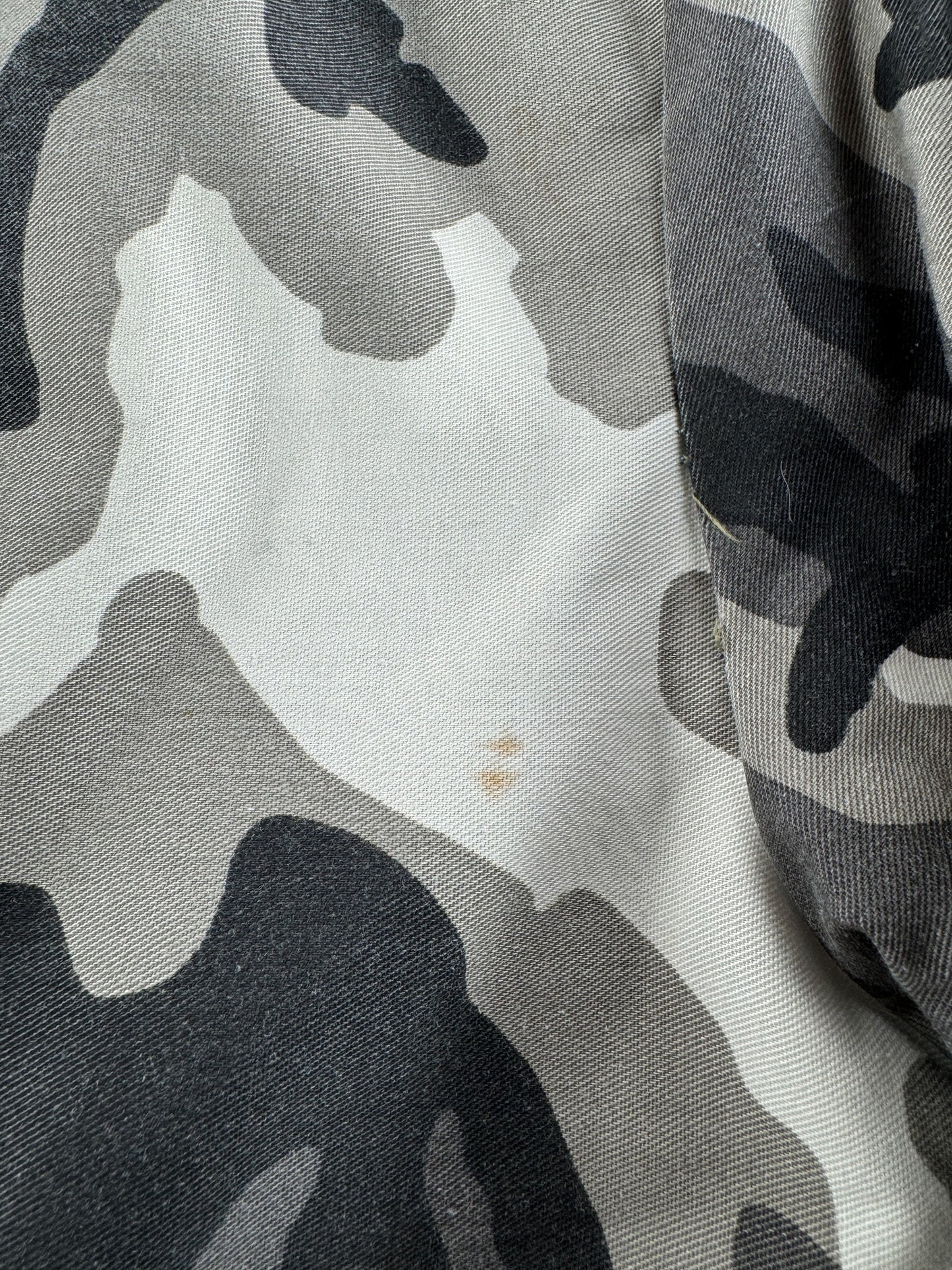 Stain on Vintage Snow Camo Bomber Jacket SZ S