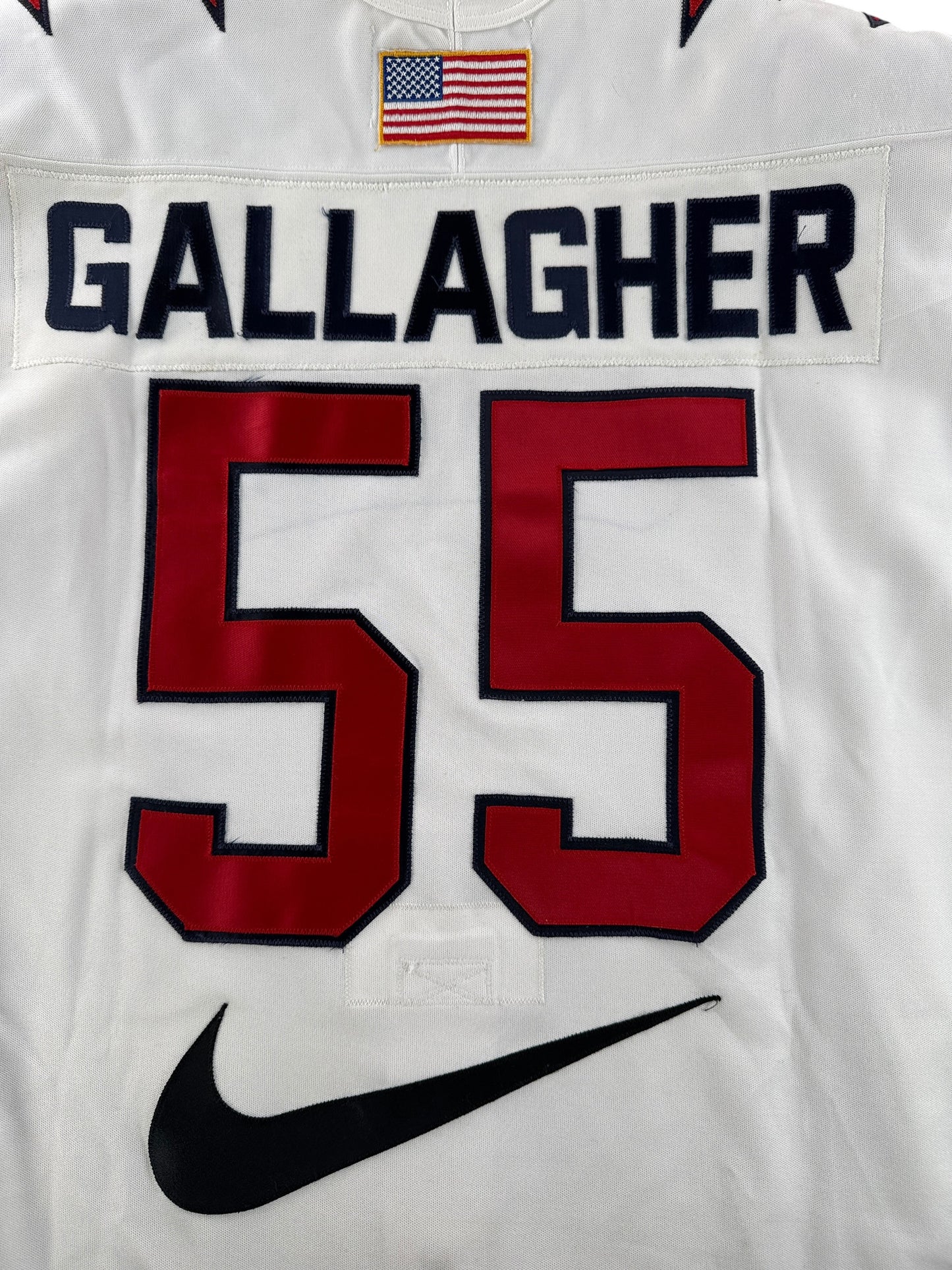Numbers on Vintage White 2000s Seattle Thunderbirds Hockey Challenge Game Worn Jersey SZ 56