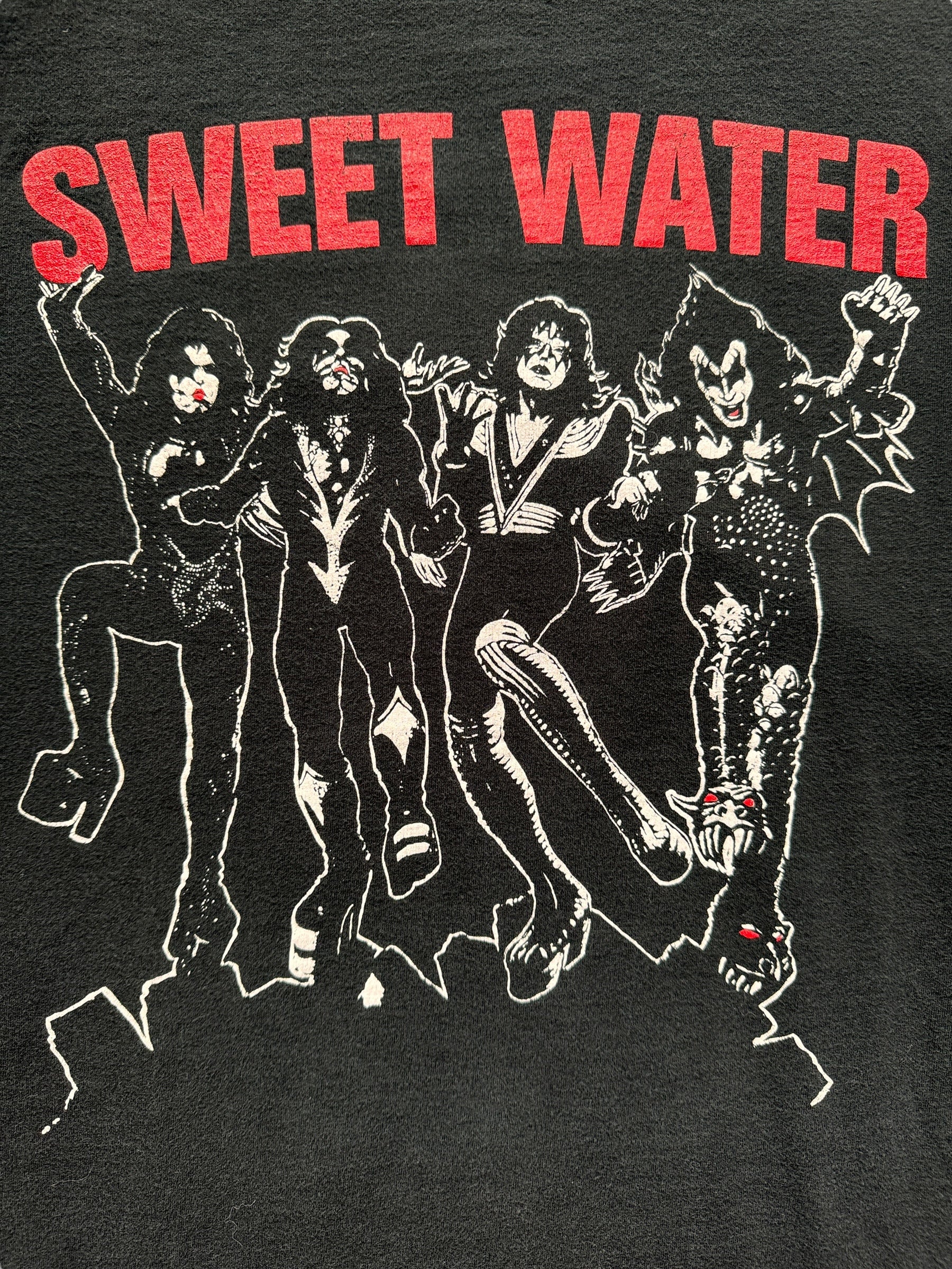 front graphic of Vintage 90s Sweetwater Seattle Grunge Band Tee SZ L