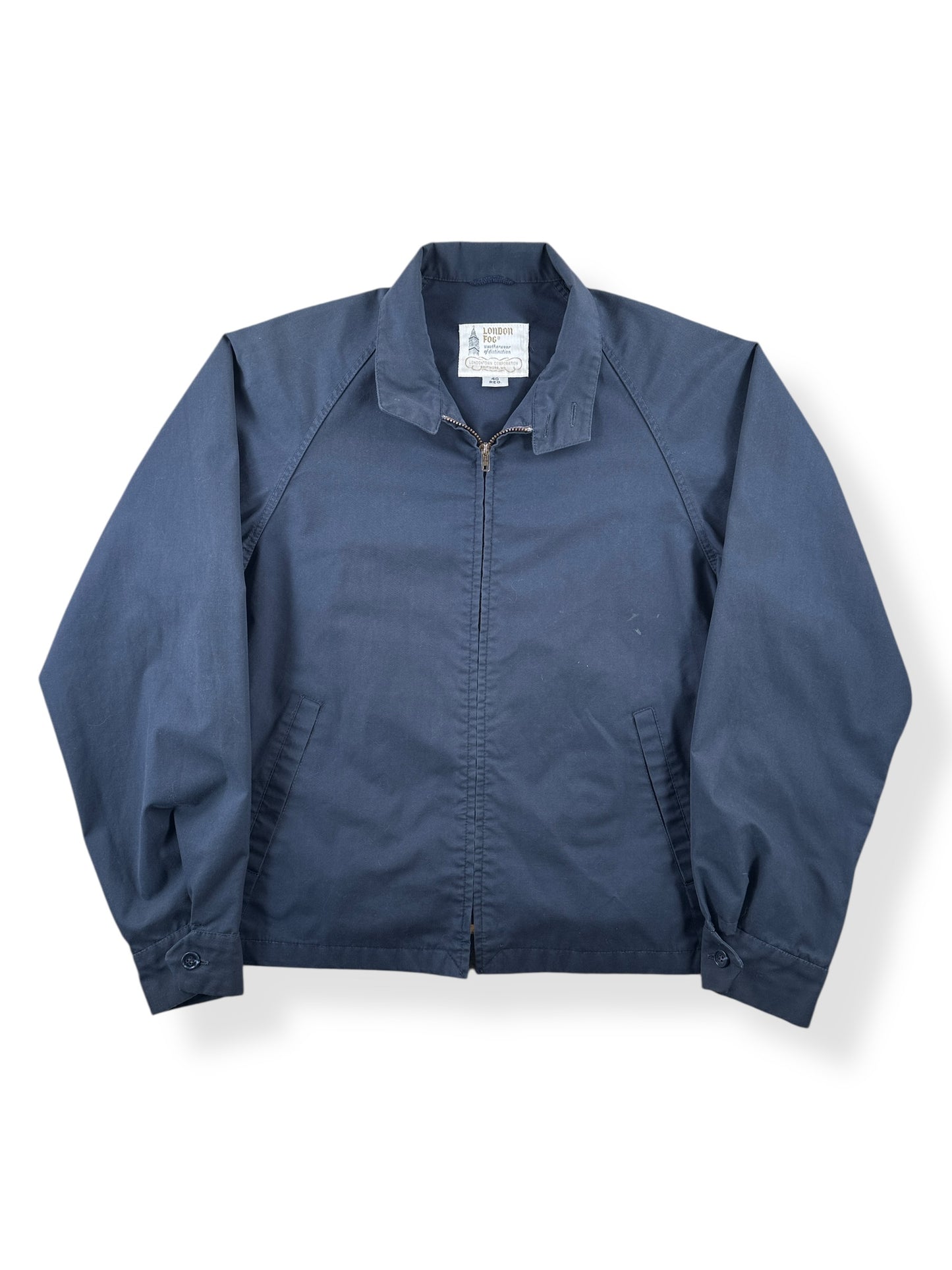 Front of Vintage London Fog Harrington Jacket SZ 40