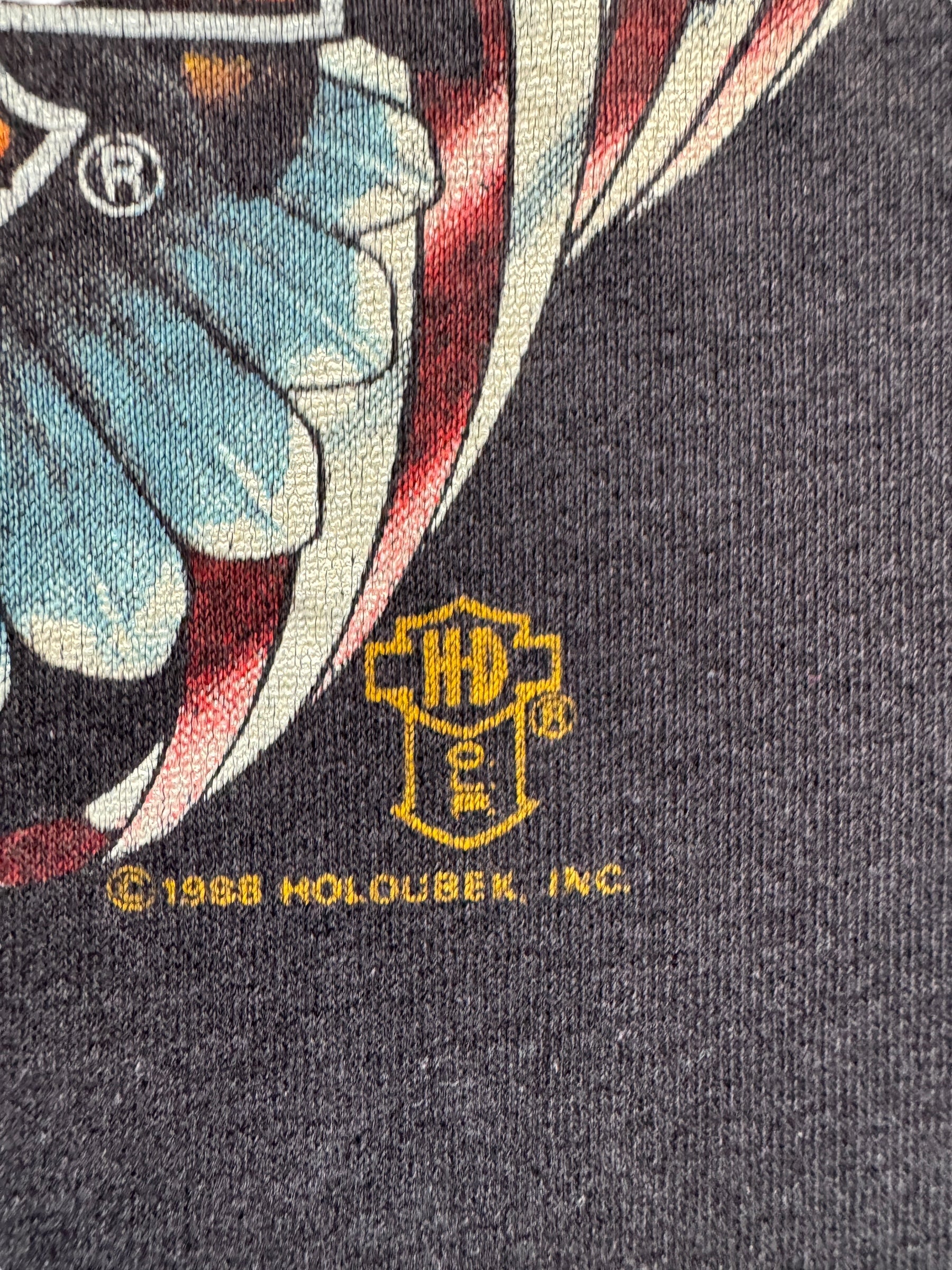 HD License on Vintage Holoubek Harley Davidson Sleeveless Chopped Tee SZ S