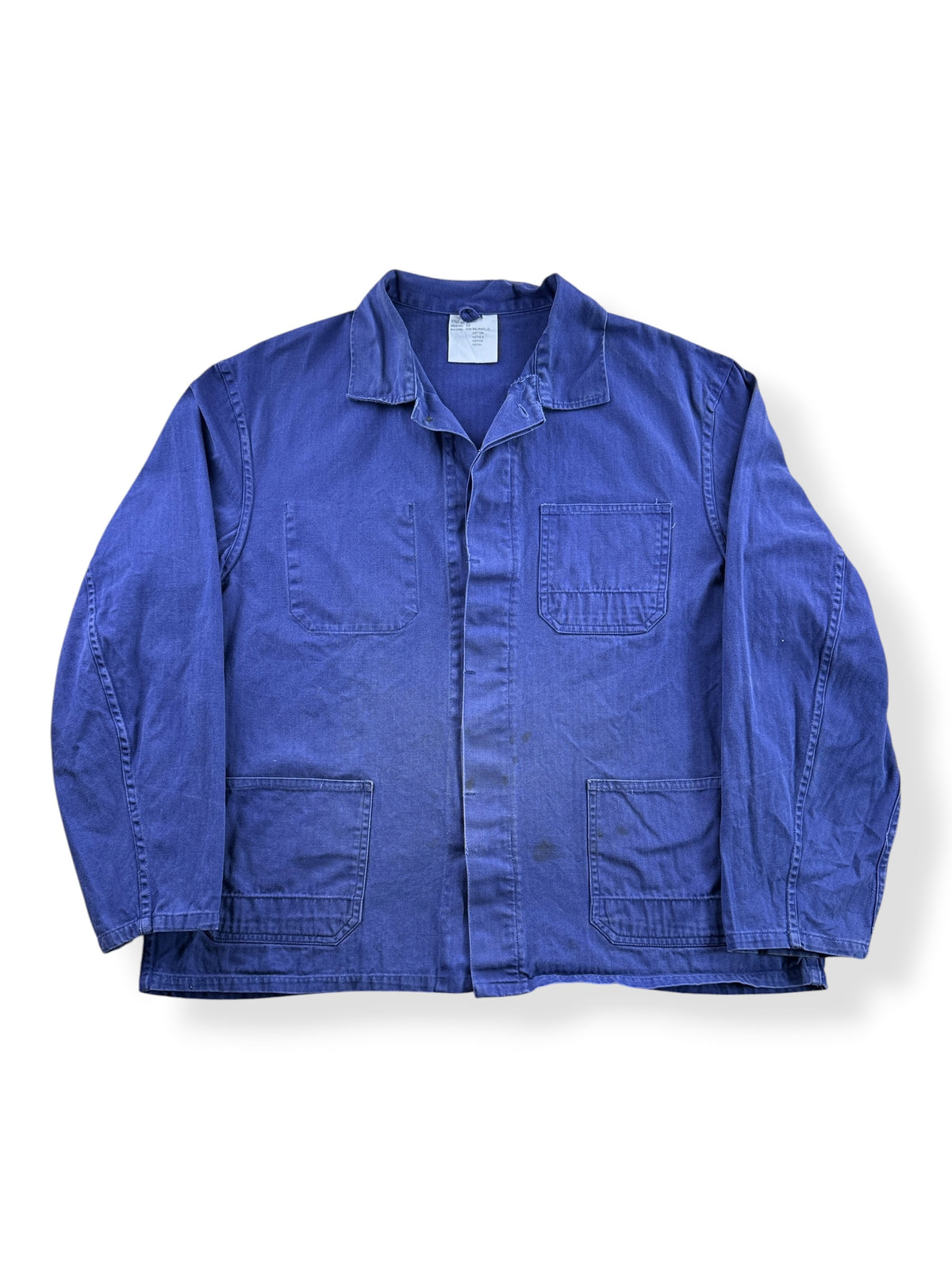 Front of Vintage HBT French Chore Coat SZ XL