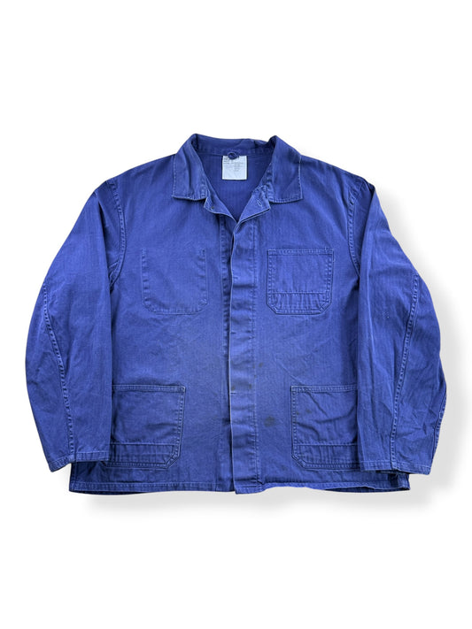 Front of Vintage HBT French Chore Coat SZ XL