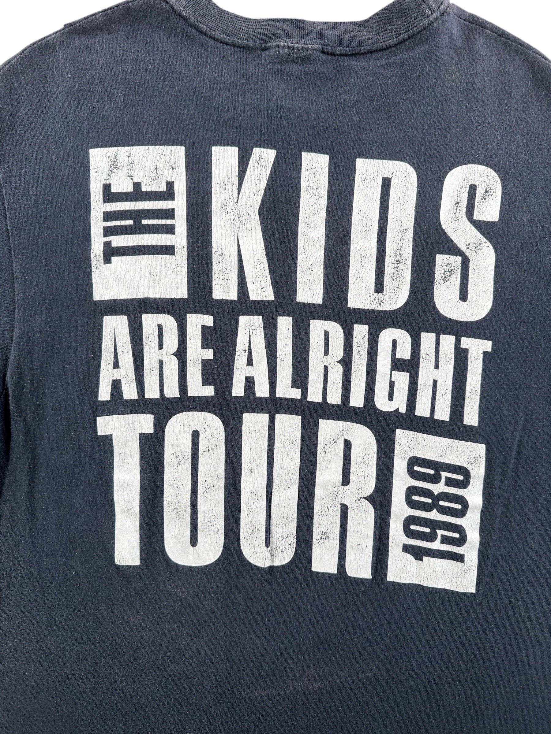Back Graphic of Vintage 1989 The Who The Kids Are Alright Tee SZ L (Fits M)
