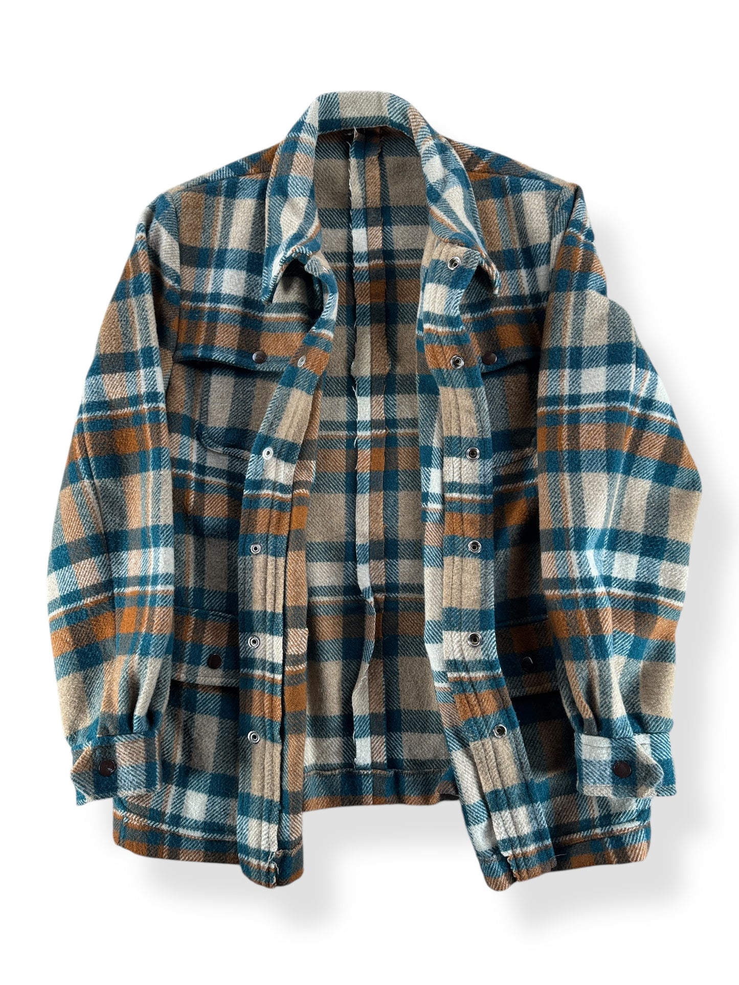 Inside of Vintage Handmade Wool Jacket SZ S