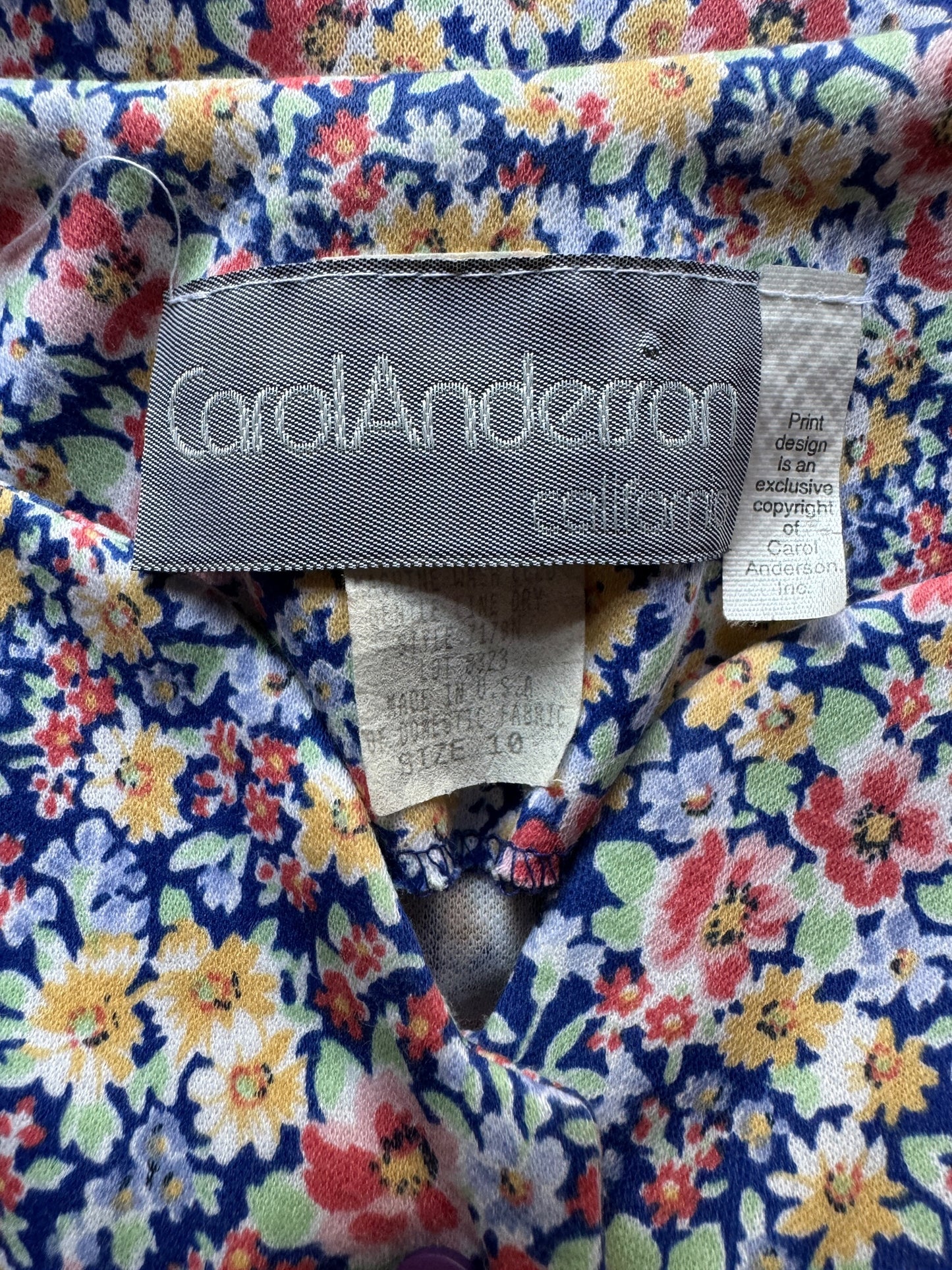 Tag on Vintage 90s Floral Dress SZ 10