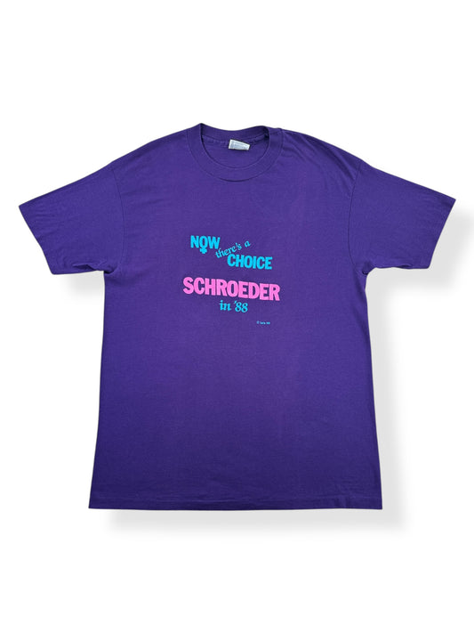 Front of Vintage Pat Schroeder Campaign Tee 1988 SZ L