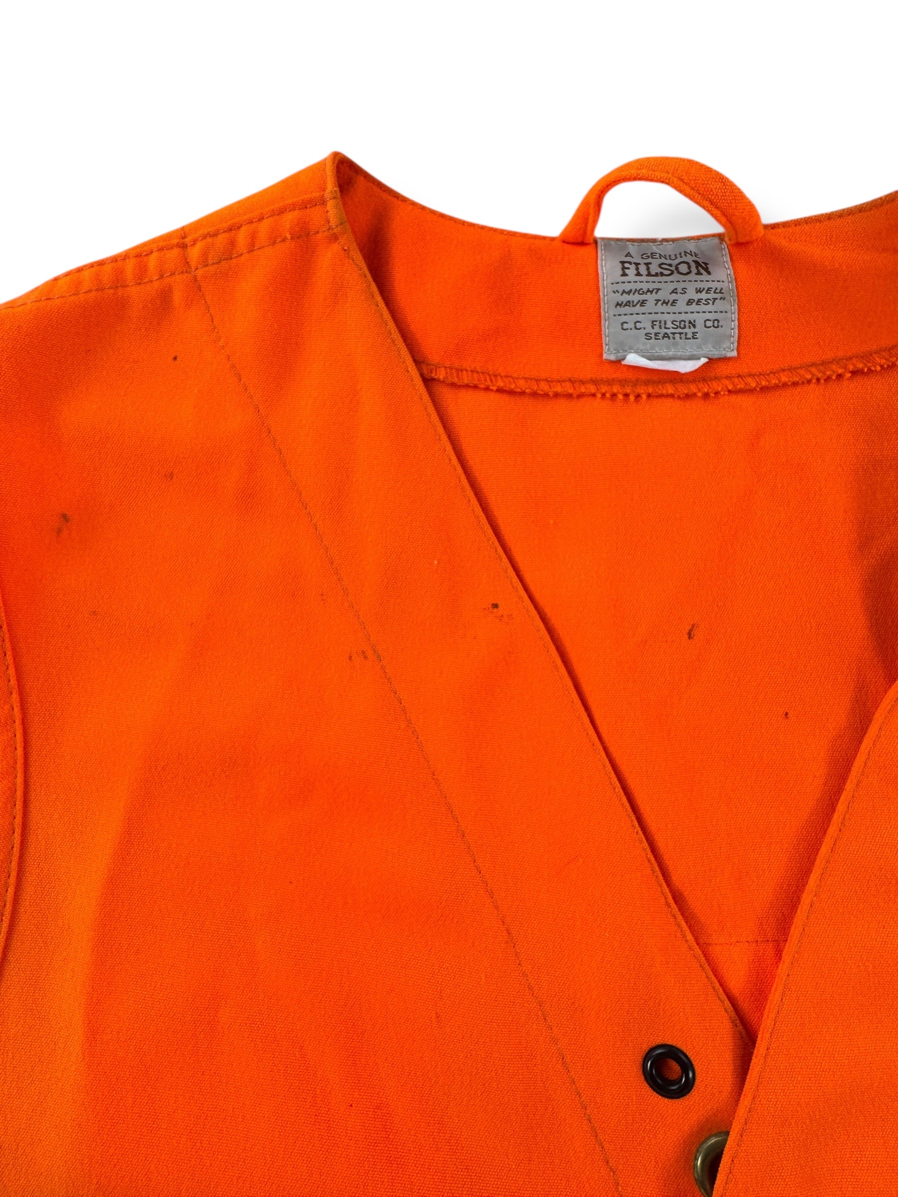Stains on Vintage Filson Safety Vest SZ XL