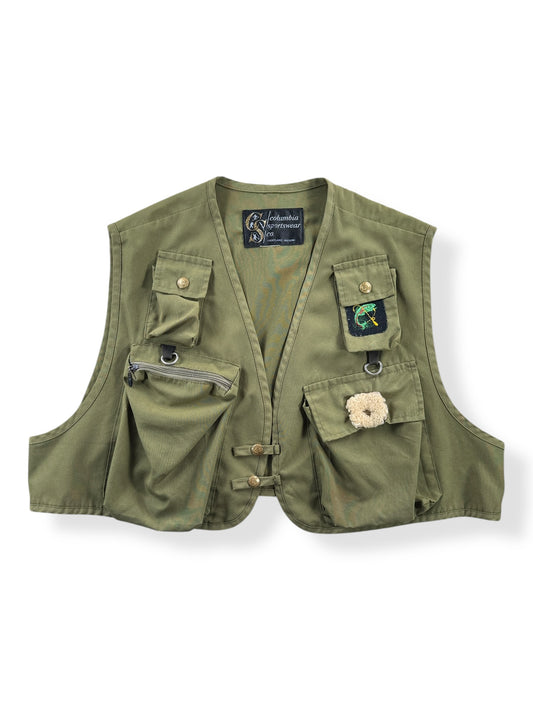 Front of Vintage Columbia Sportswear Fishing Vest SZ L