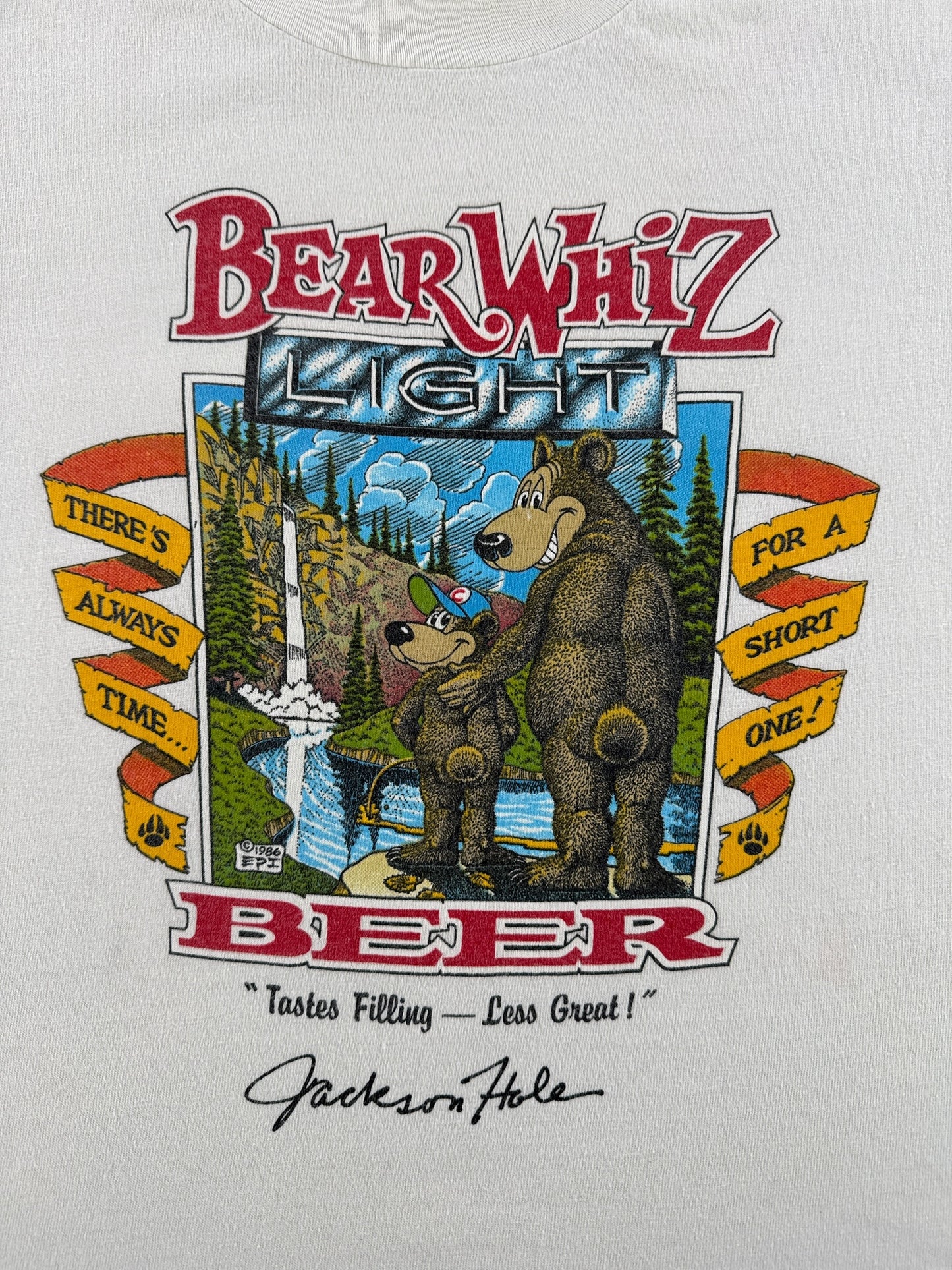 Graphic of Vintage Bear Whiz Light Tee SZ M (Fits S)