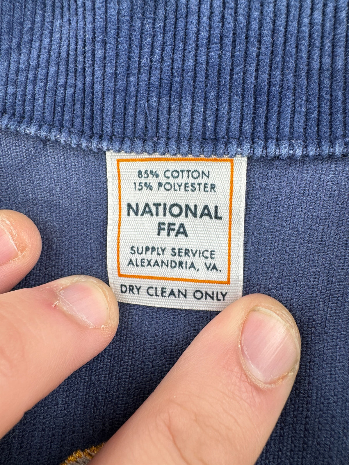 Tag on Vintage 80s Wisconsin FFA Jacket SZ M