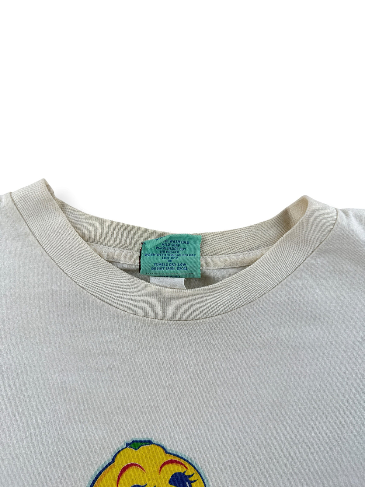Neck on Vintage Lemon Head Scratch & Sniff Tee SZ M