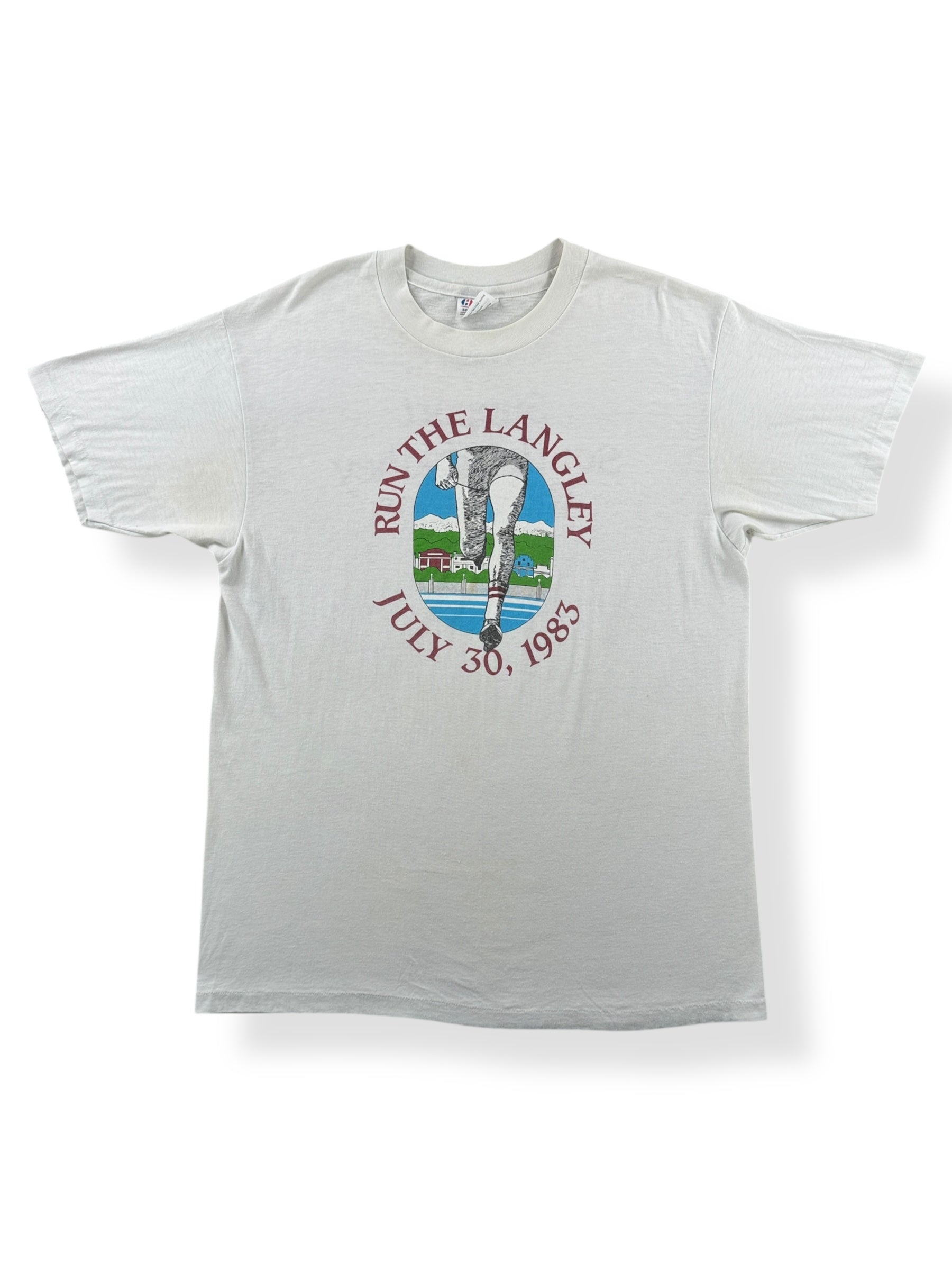 Front of Vintage Langley Run Tee SZ L
