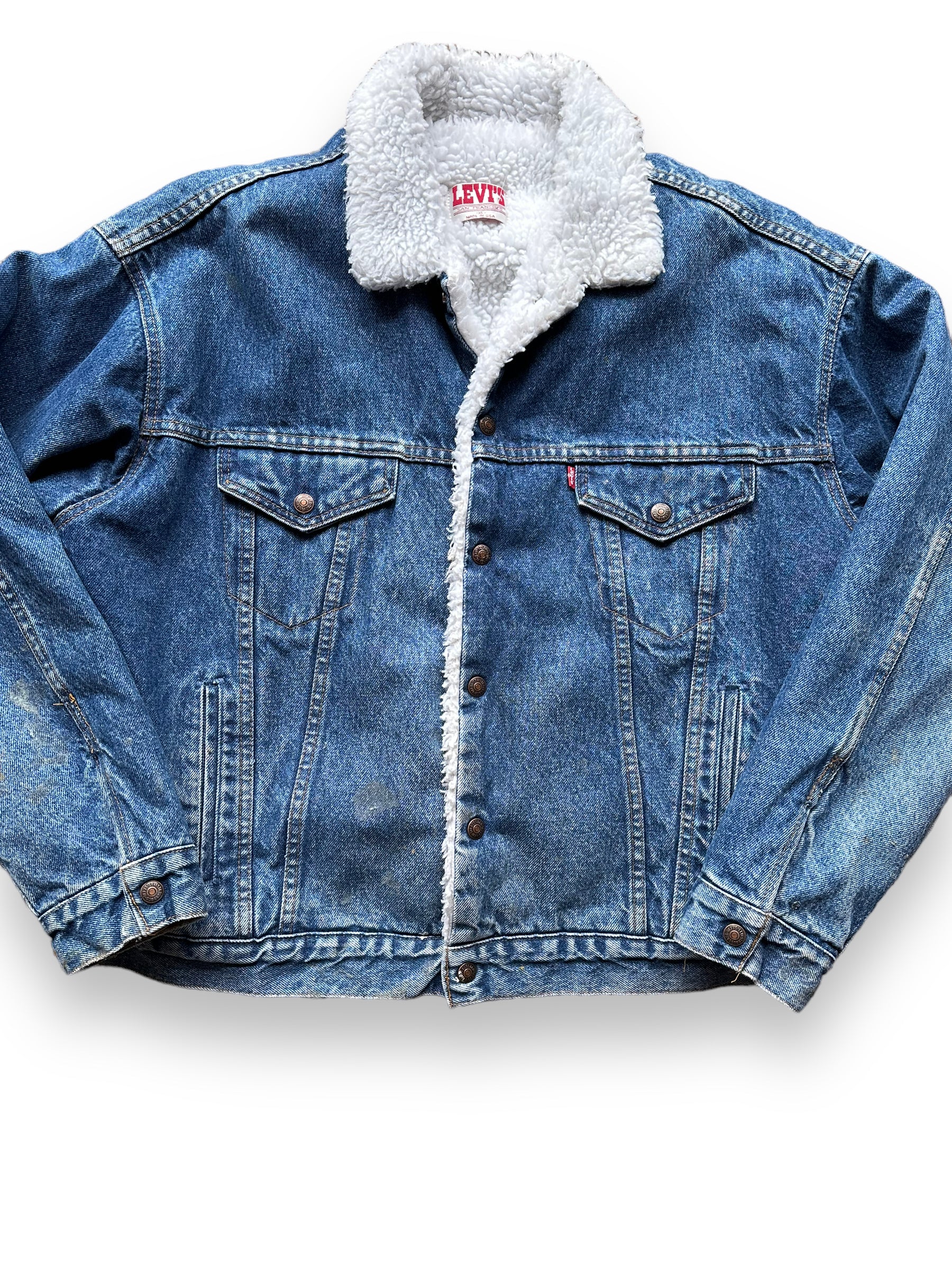 Vintage Levis Sherpa Type III Denim Jacket SZ XL Vintage Denim Workw The Barn Owl Vintage Goods