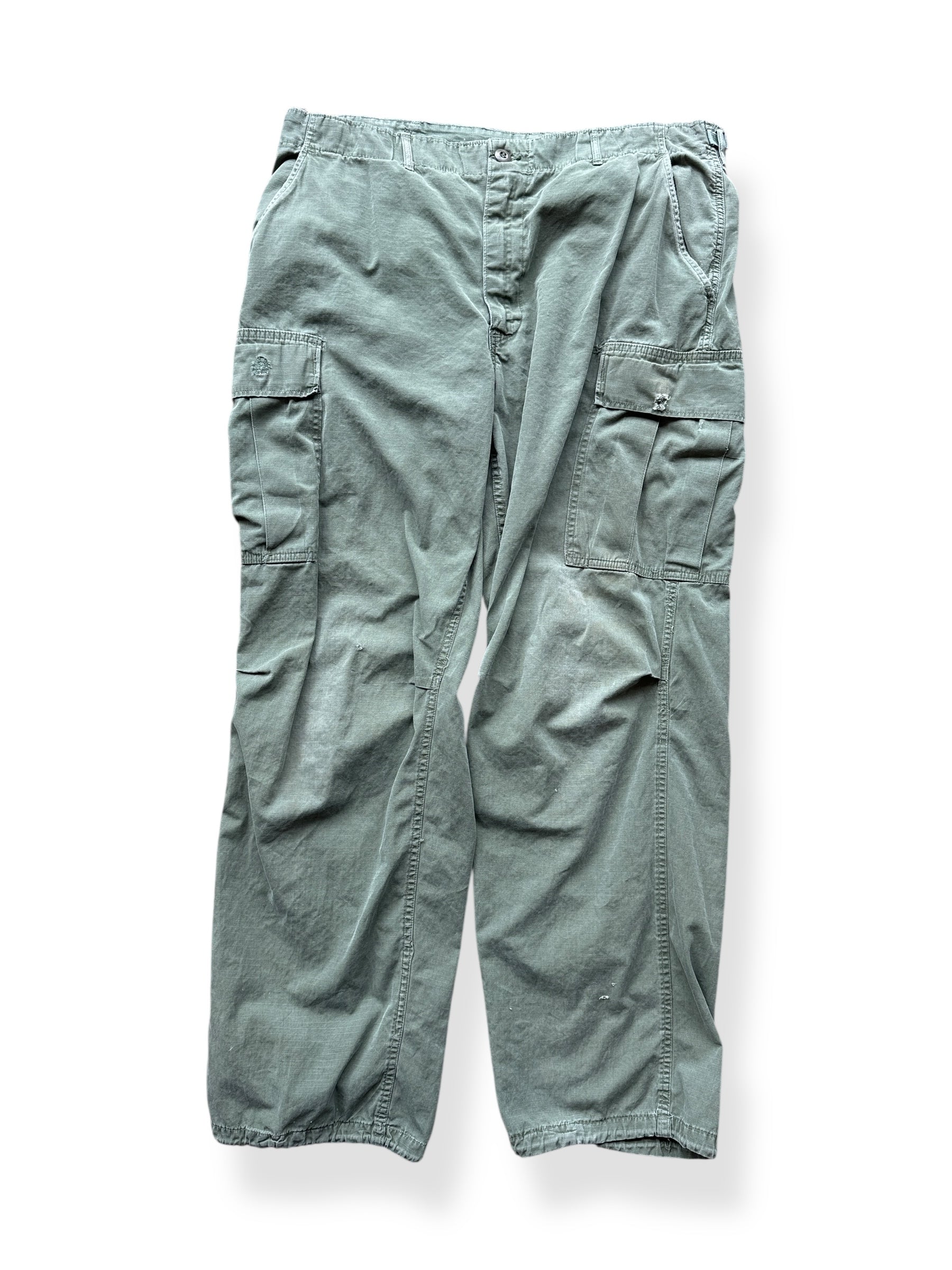 Front of Vintage Vietnam Era Rip Stop Poplin Field Trousers W38